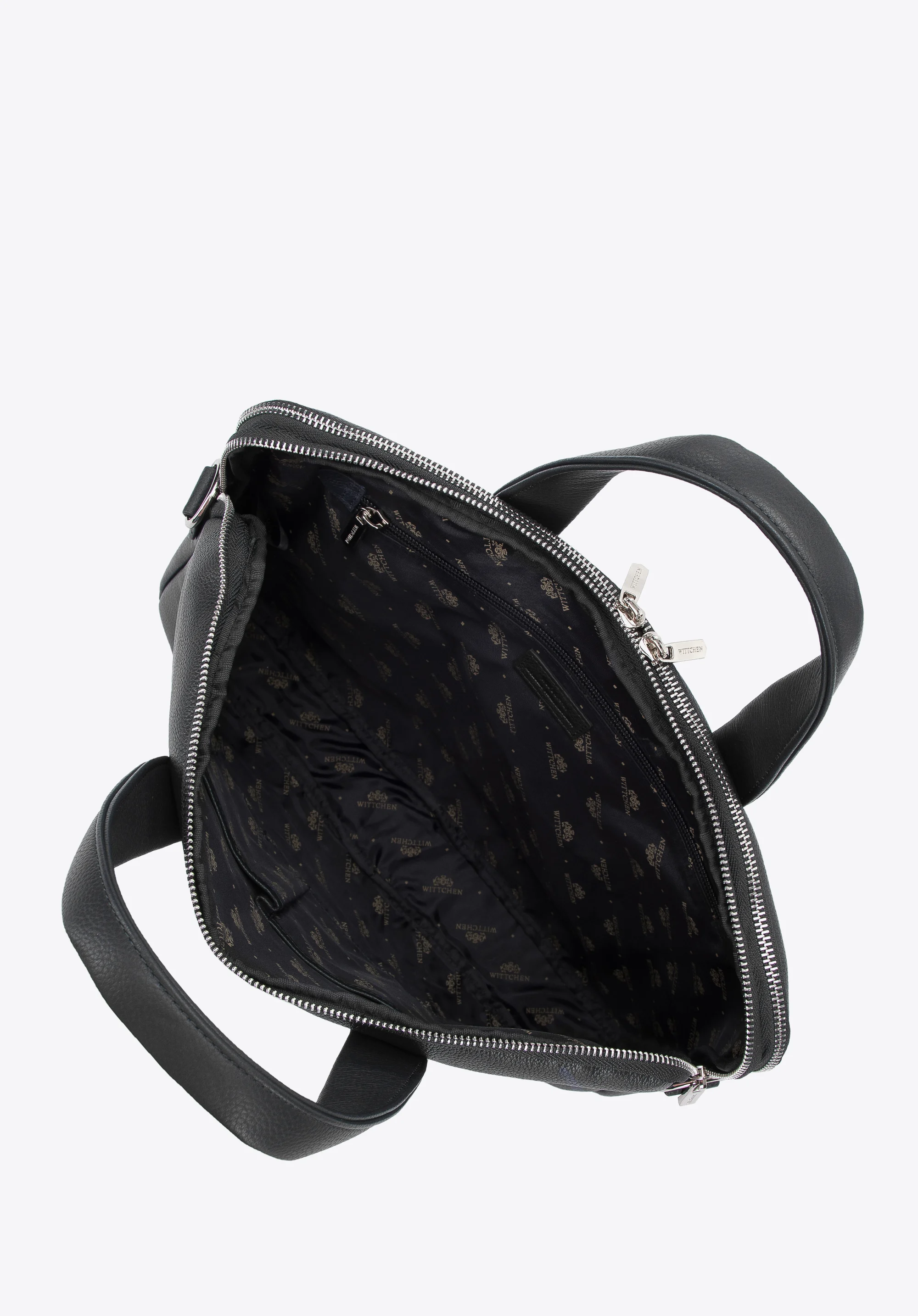 Męska torba na laptopa 15,6” skórzana z pionowymi paskami