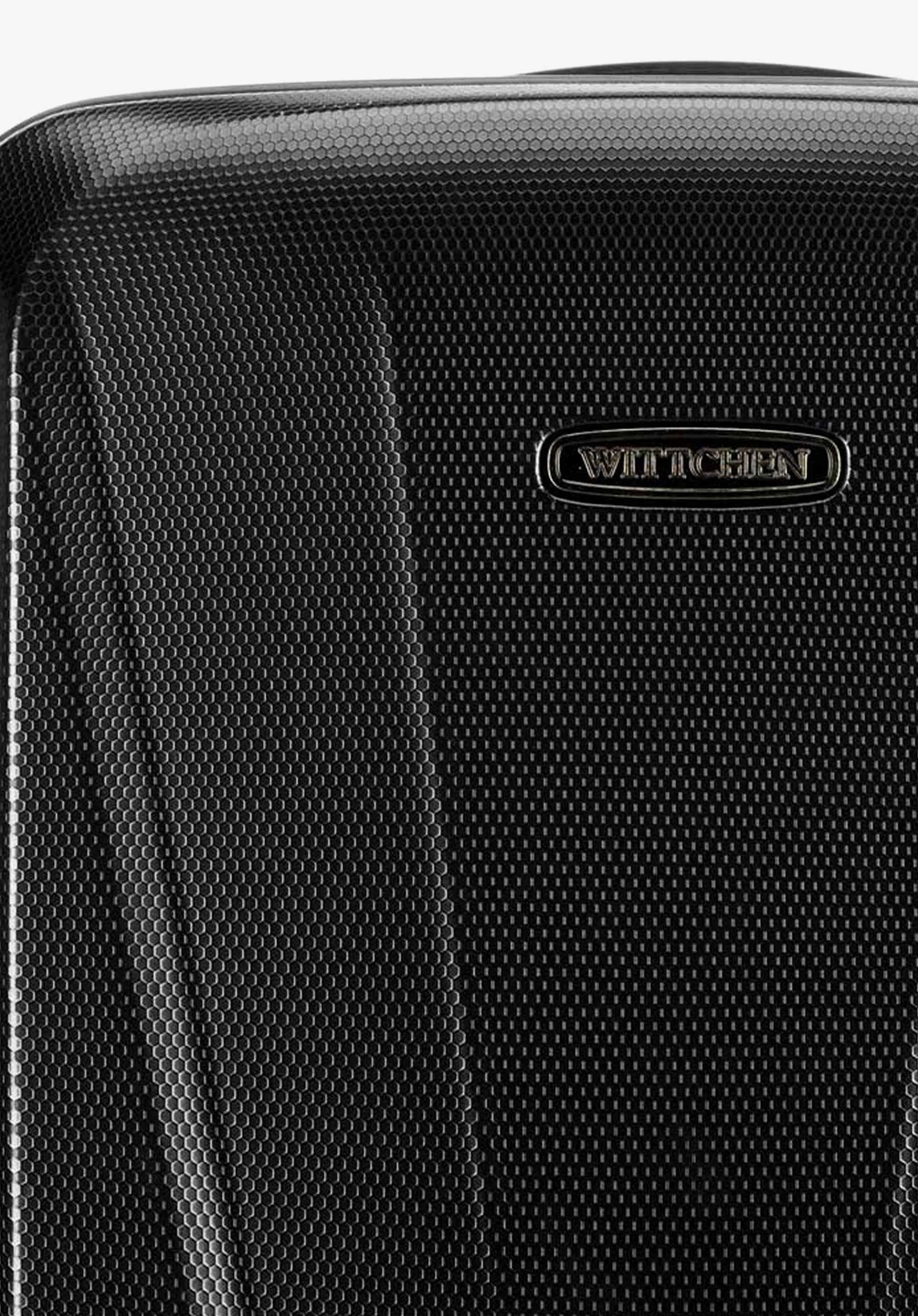 Walizka kabinowa z polikarbonu geometryczna