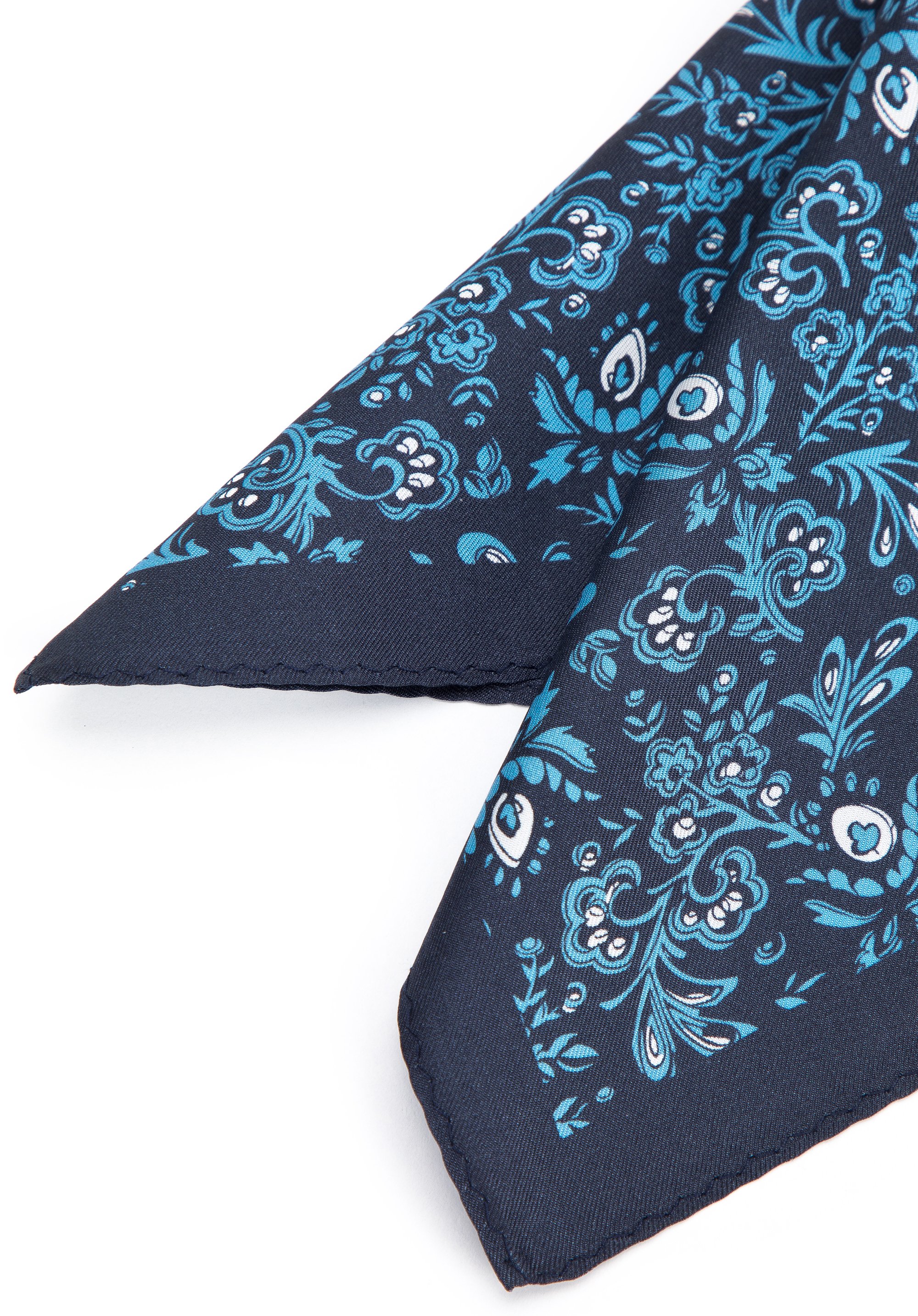 Poszetka jedwabna we wzory