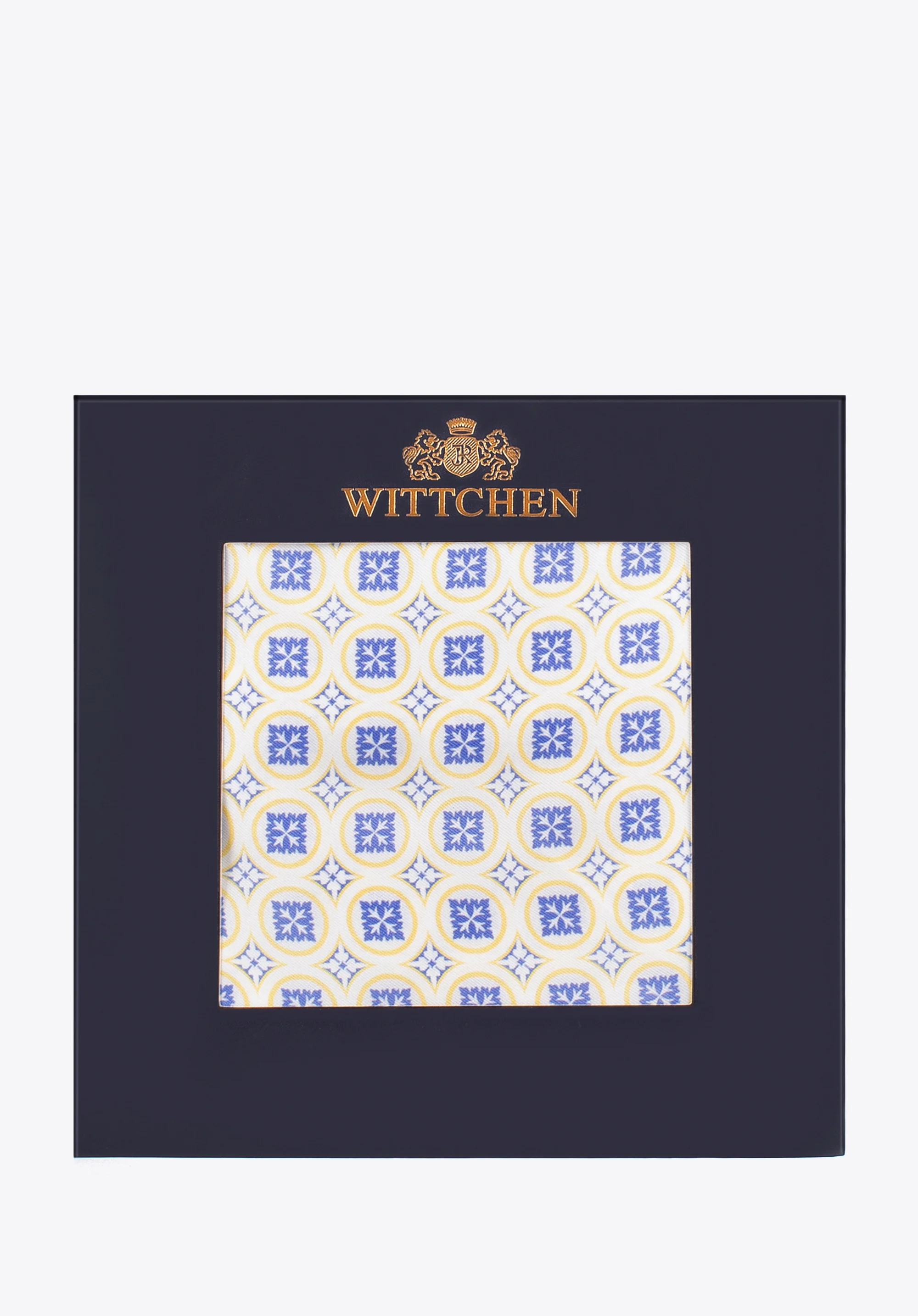 Poszetka z jedwabiu we wzory