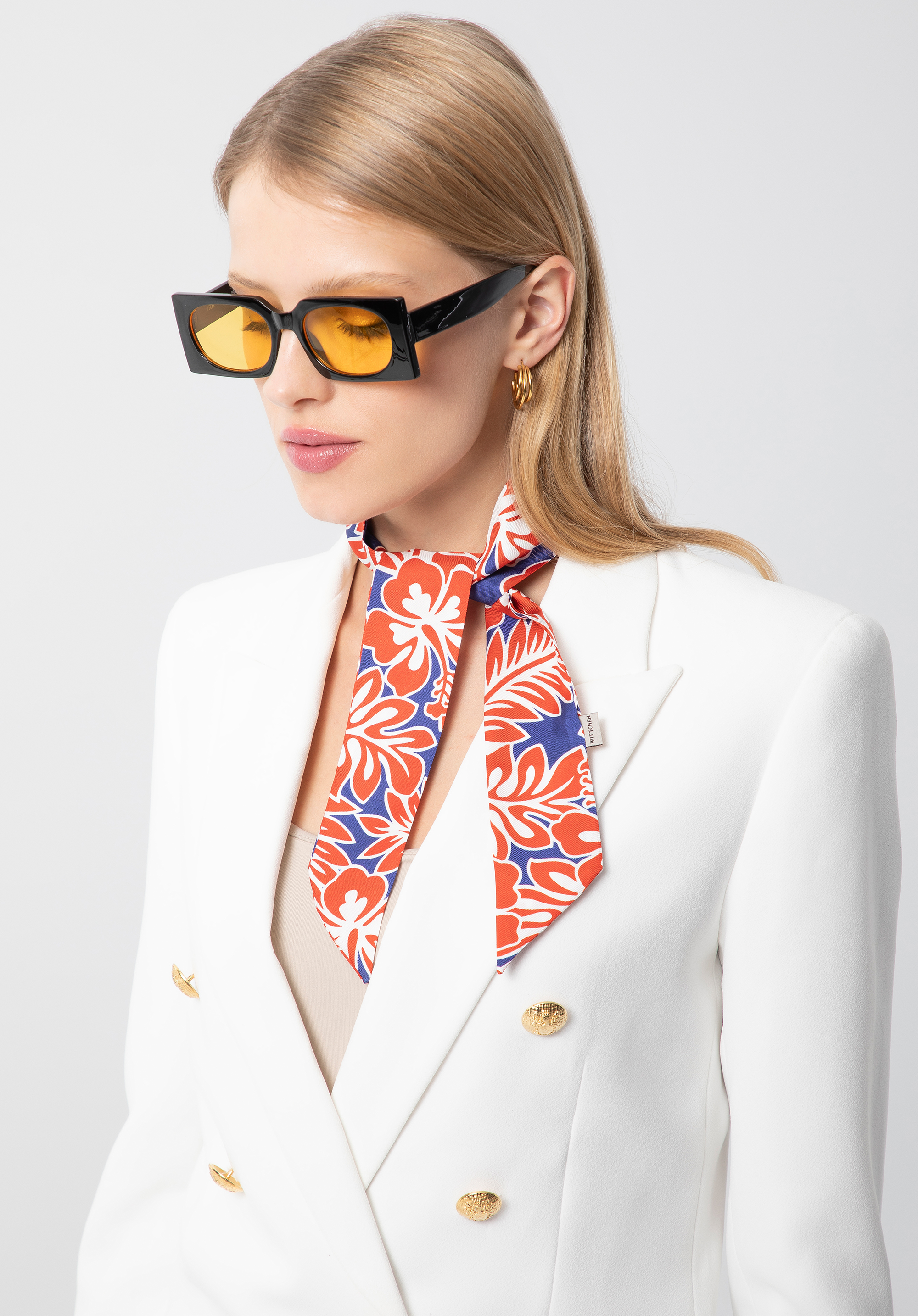 Damska apaszka twilly z jedwabiu