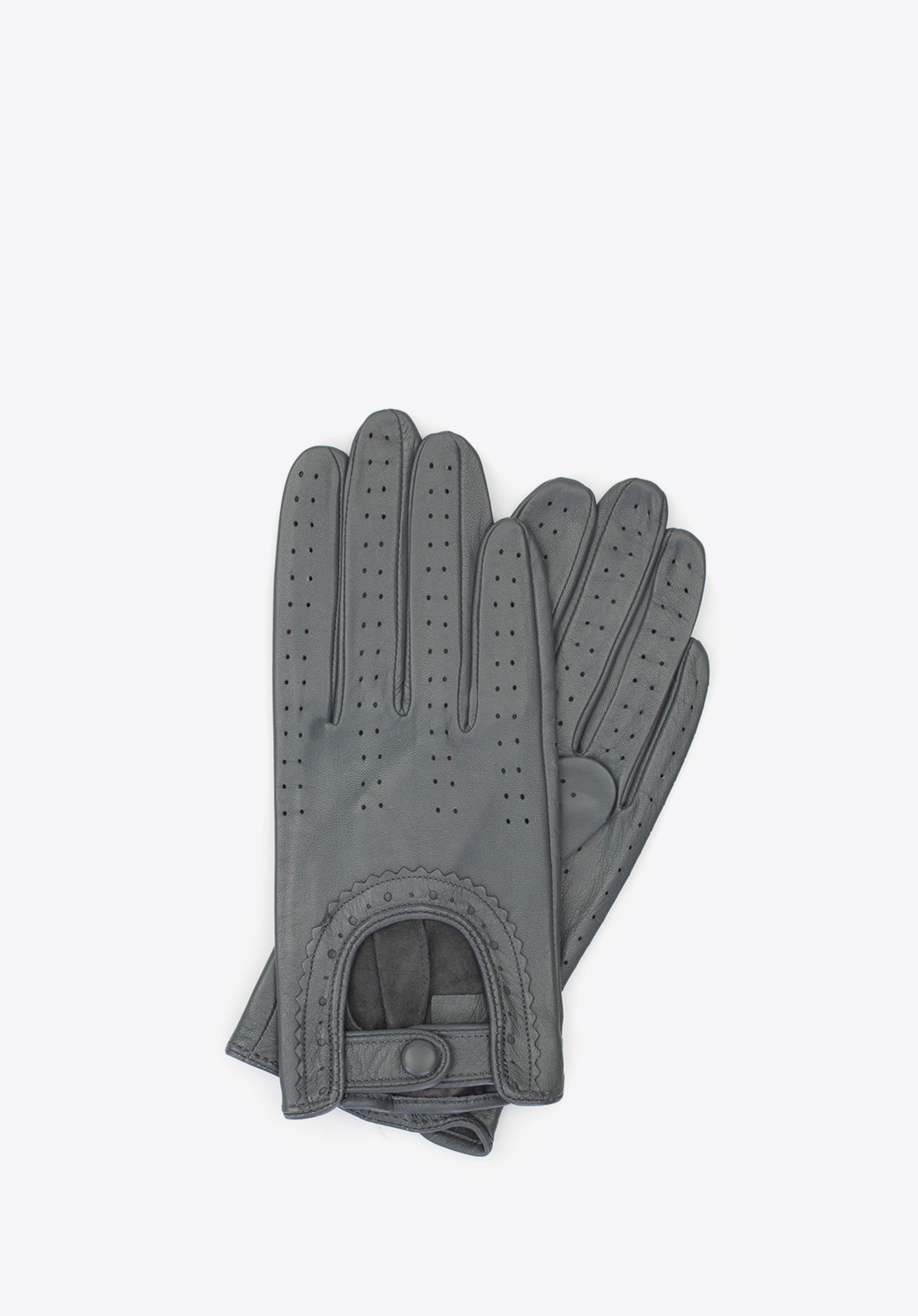 Damskie rękawiczki skórzane samochodowe