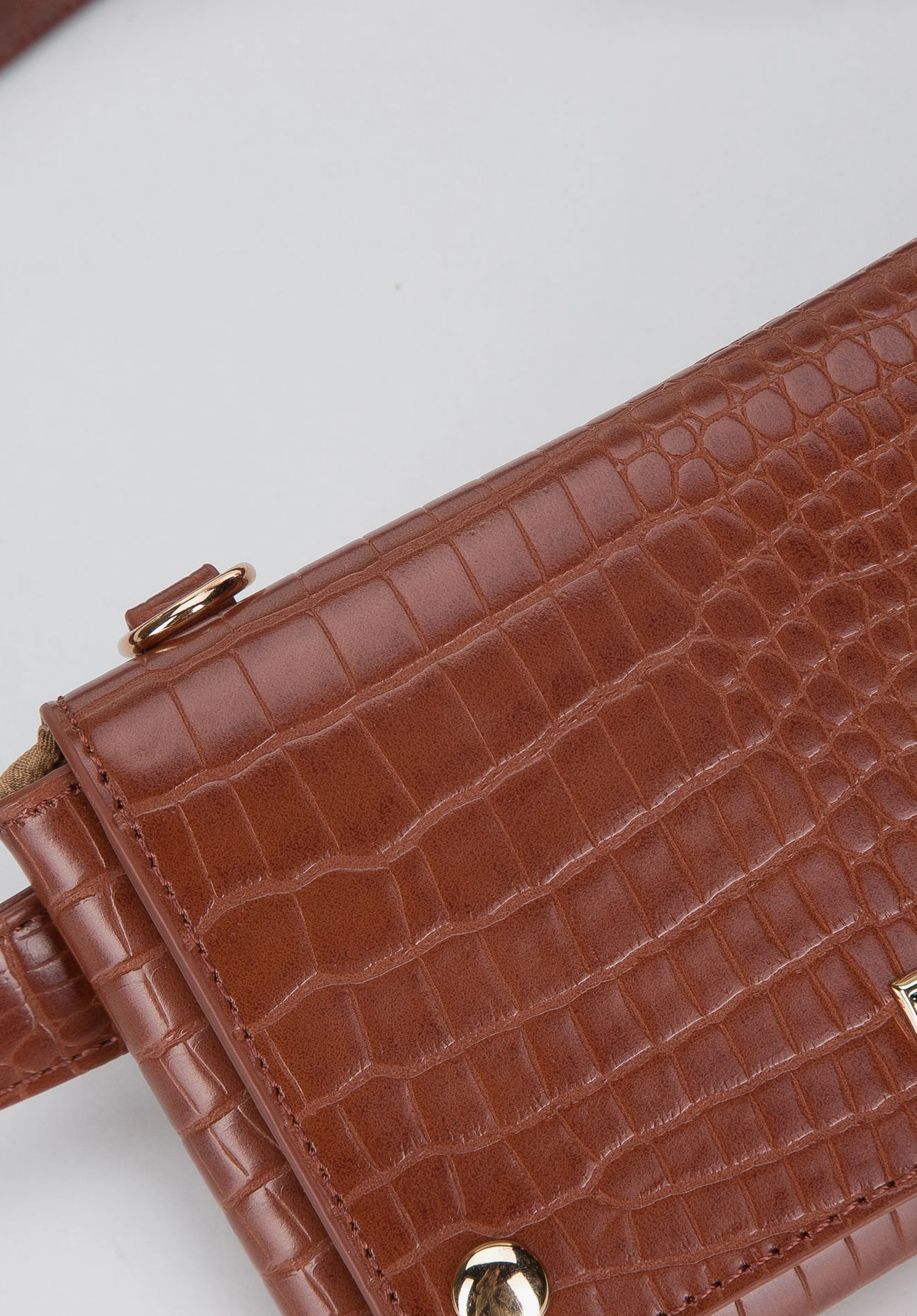 Damska torebka kopertowa 2 w 1 croco