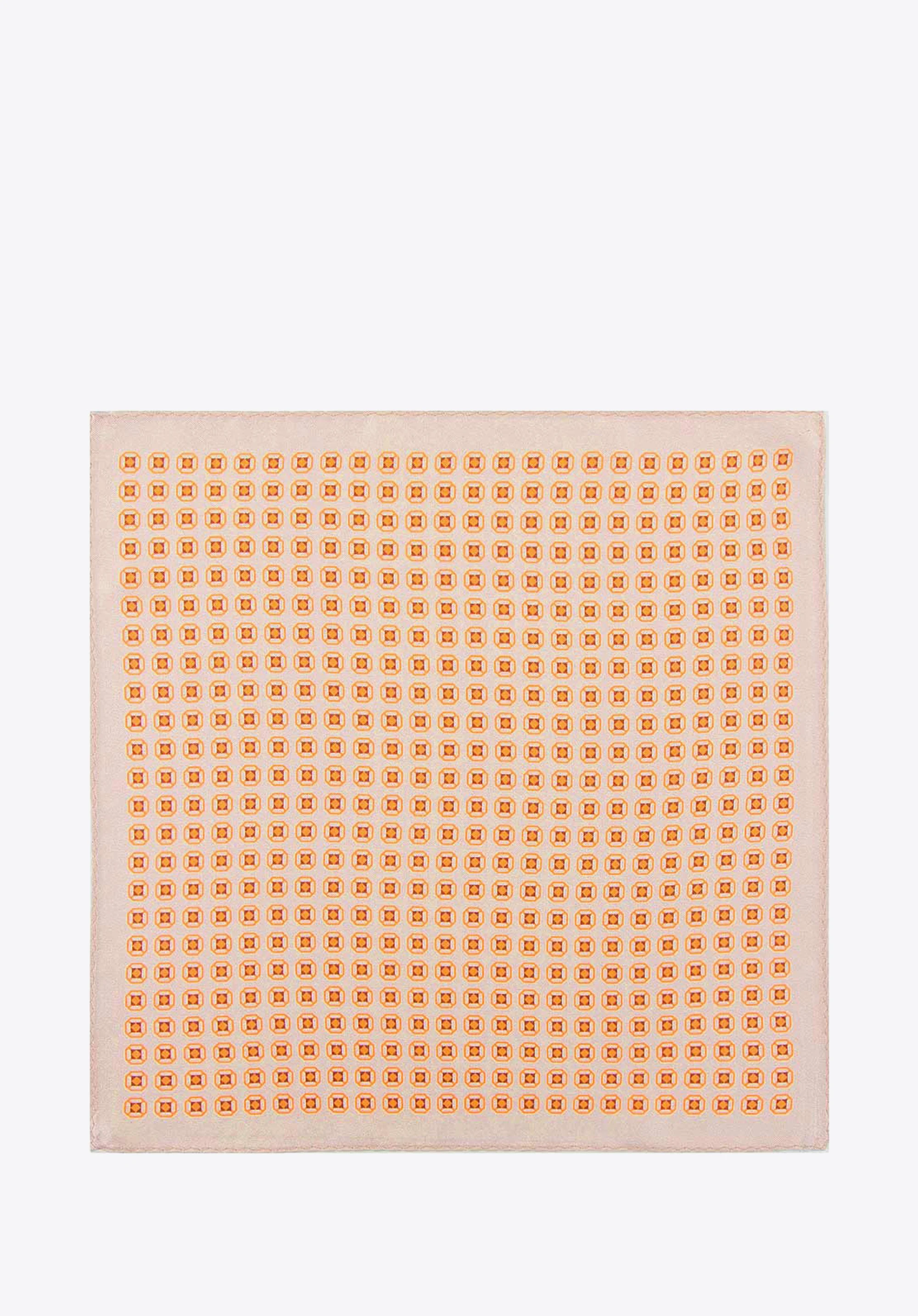 Poszetka z jedwabiu wzorzysta duża