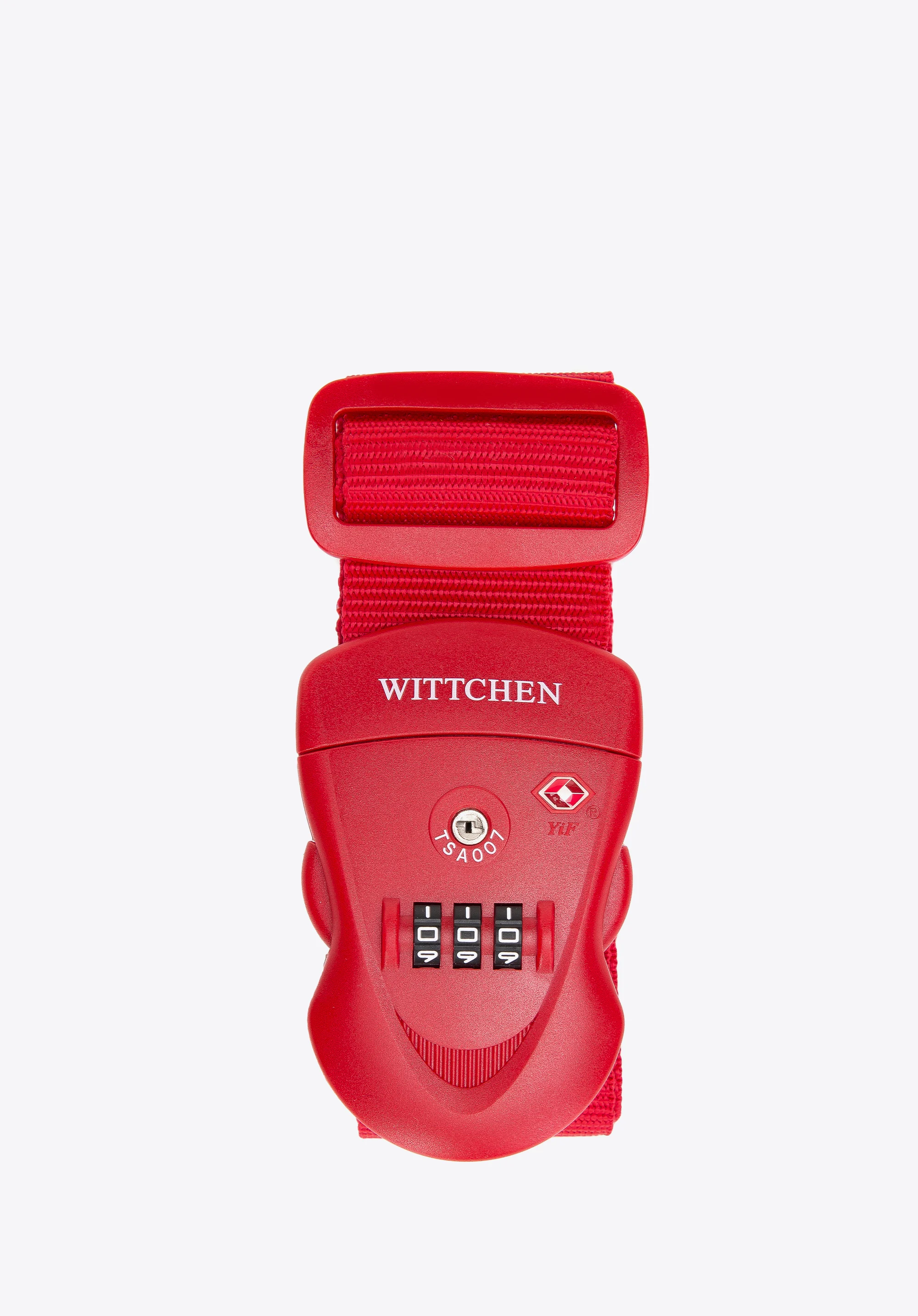 Pas zabezpieczający bagaż z zamkiem