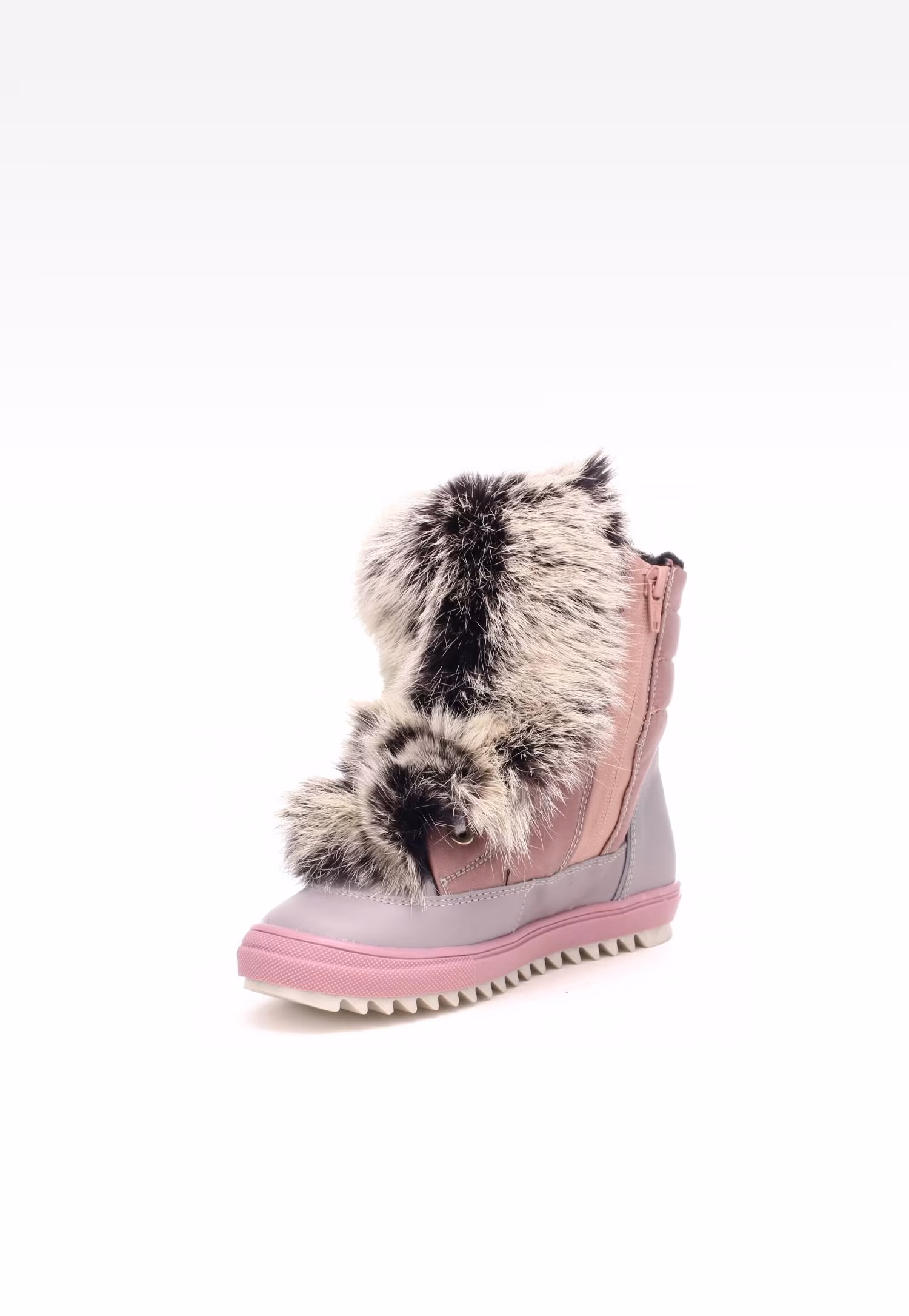 Trzewiki ocieplane BARTEK 7769L-89FX II, dla dziewcząt, różowo-srebrny