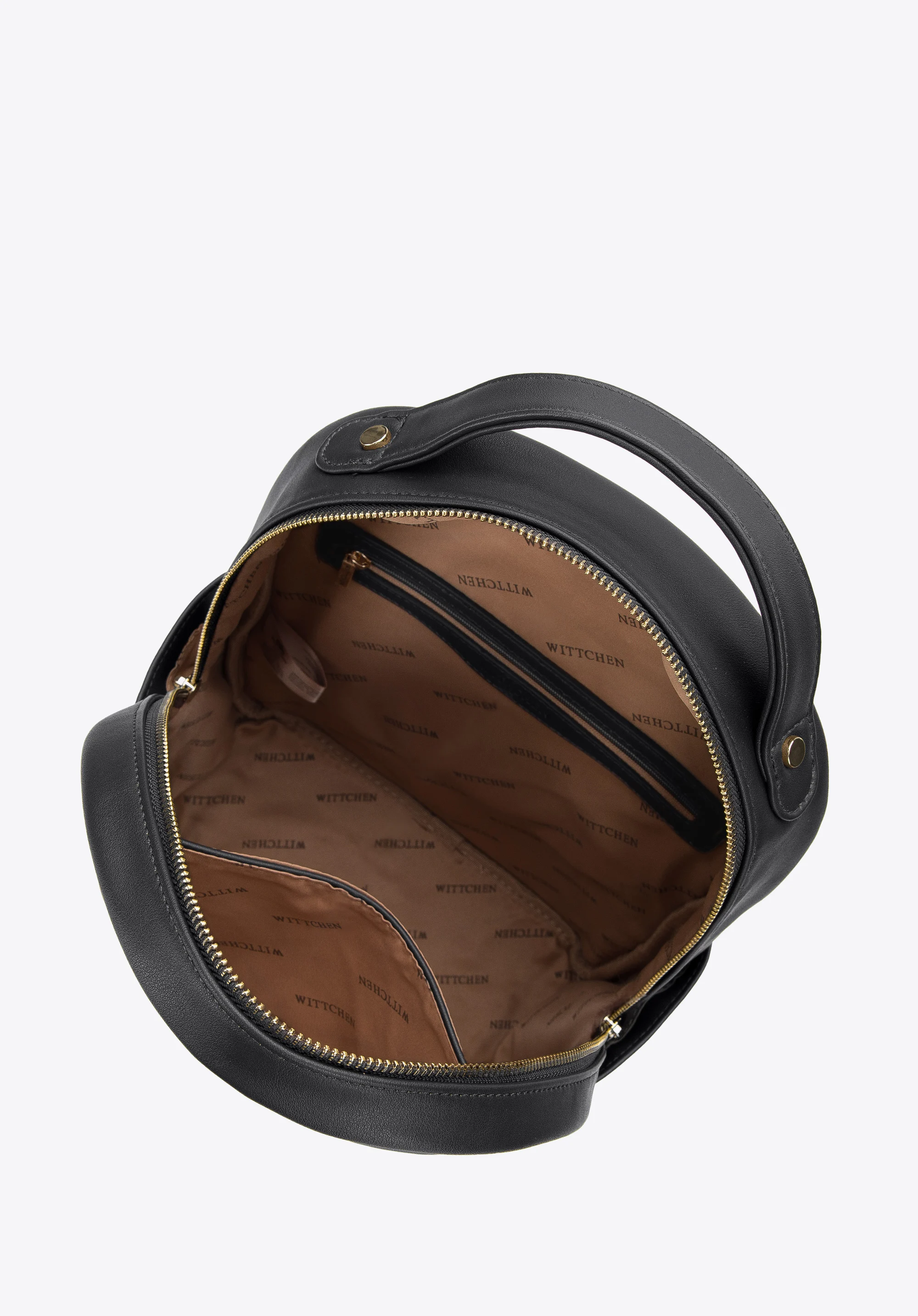 Damski plecak z ekoskóry z geometrycznym pikowaniem