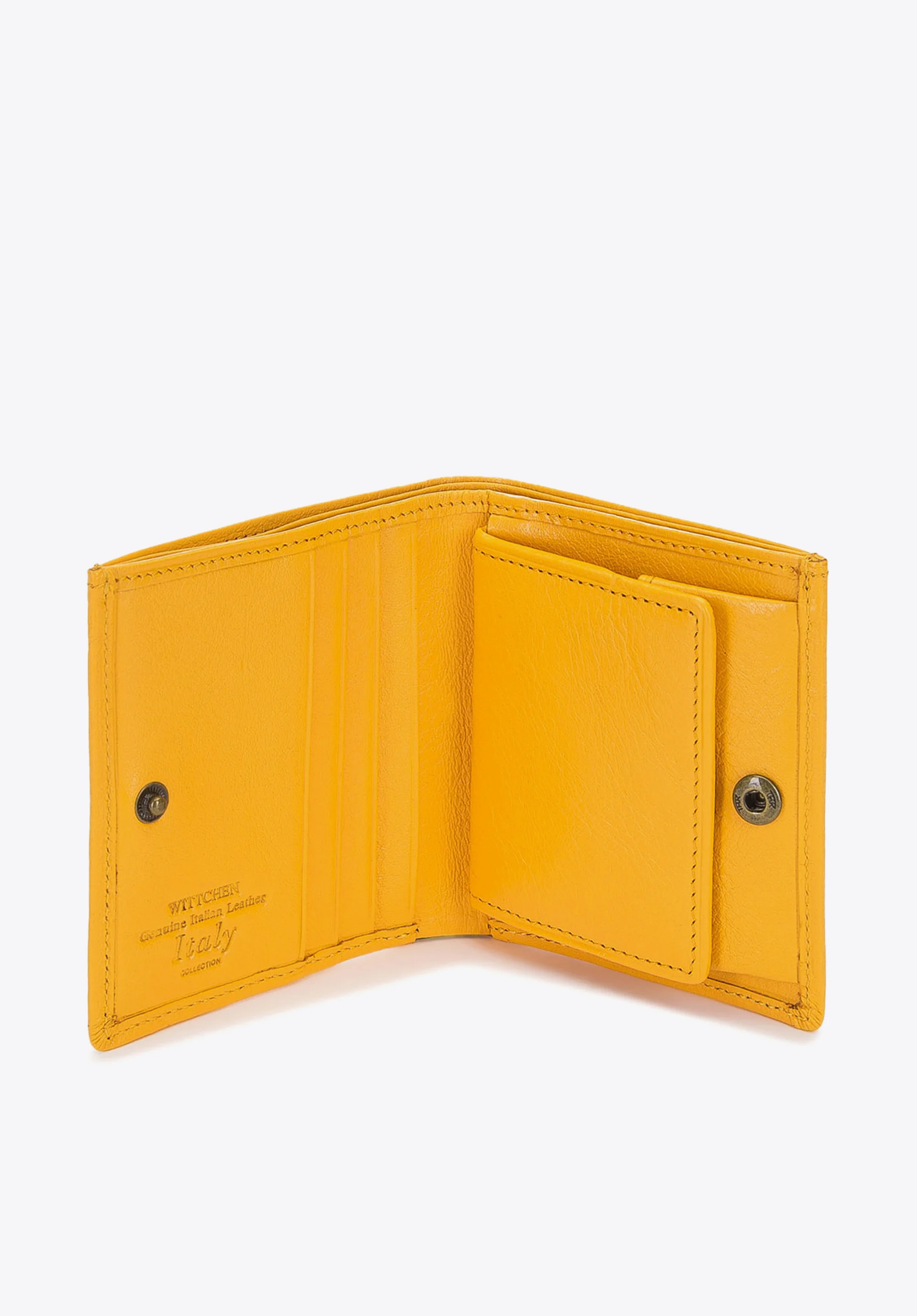 Mały skórzany portfel damski