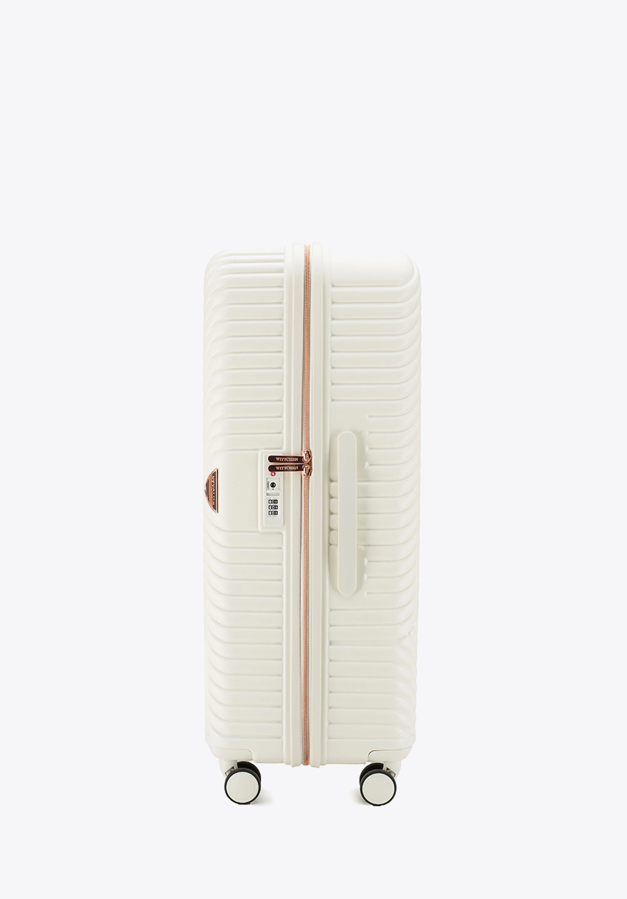 Walizka kabinowa z polikarbonu w paseczki