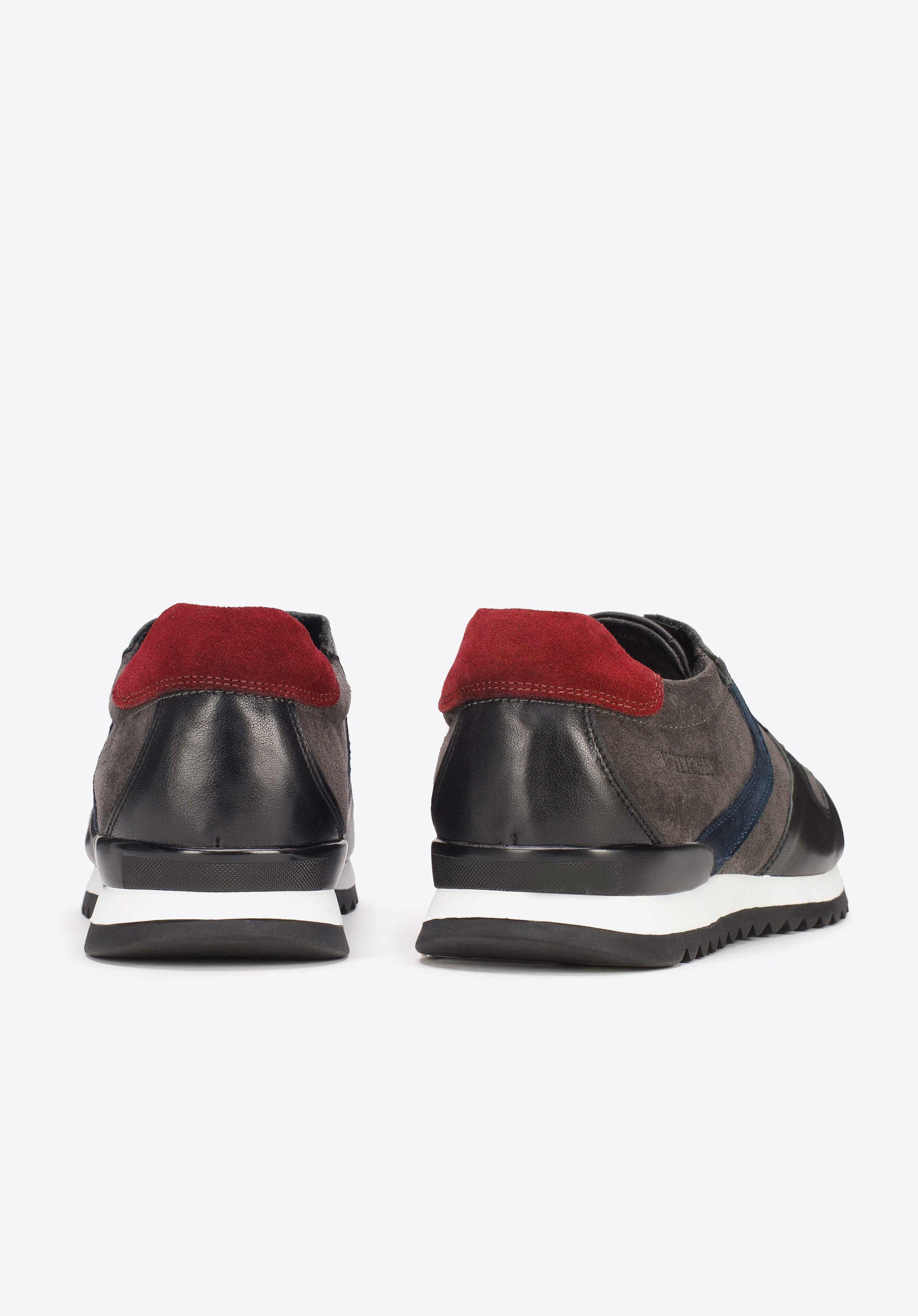 Męskie sneakersy skórzane wielokolorowe