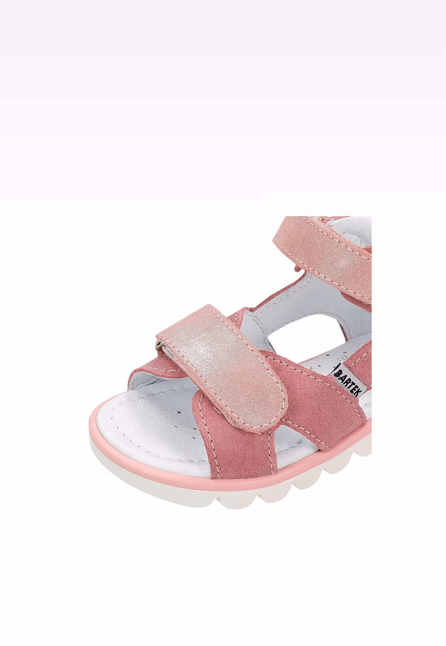 Różowe sandały dziewczęce 11227016 z błyszczącą ozdobą