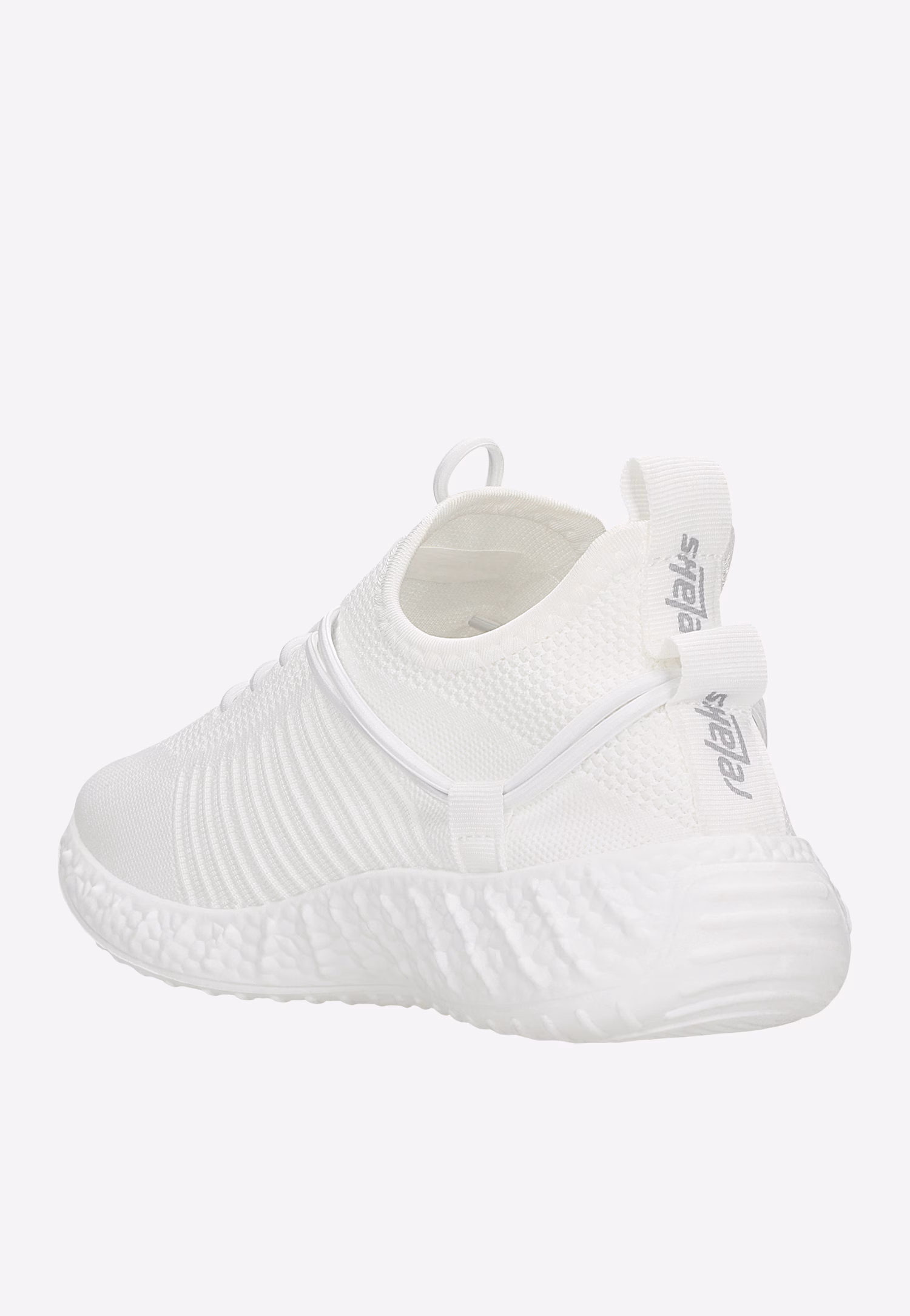 RELAKS czarne sneakersy siateczkowe na czarnej podeszwie