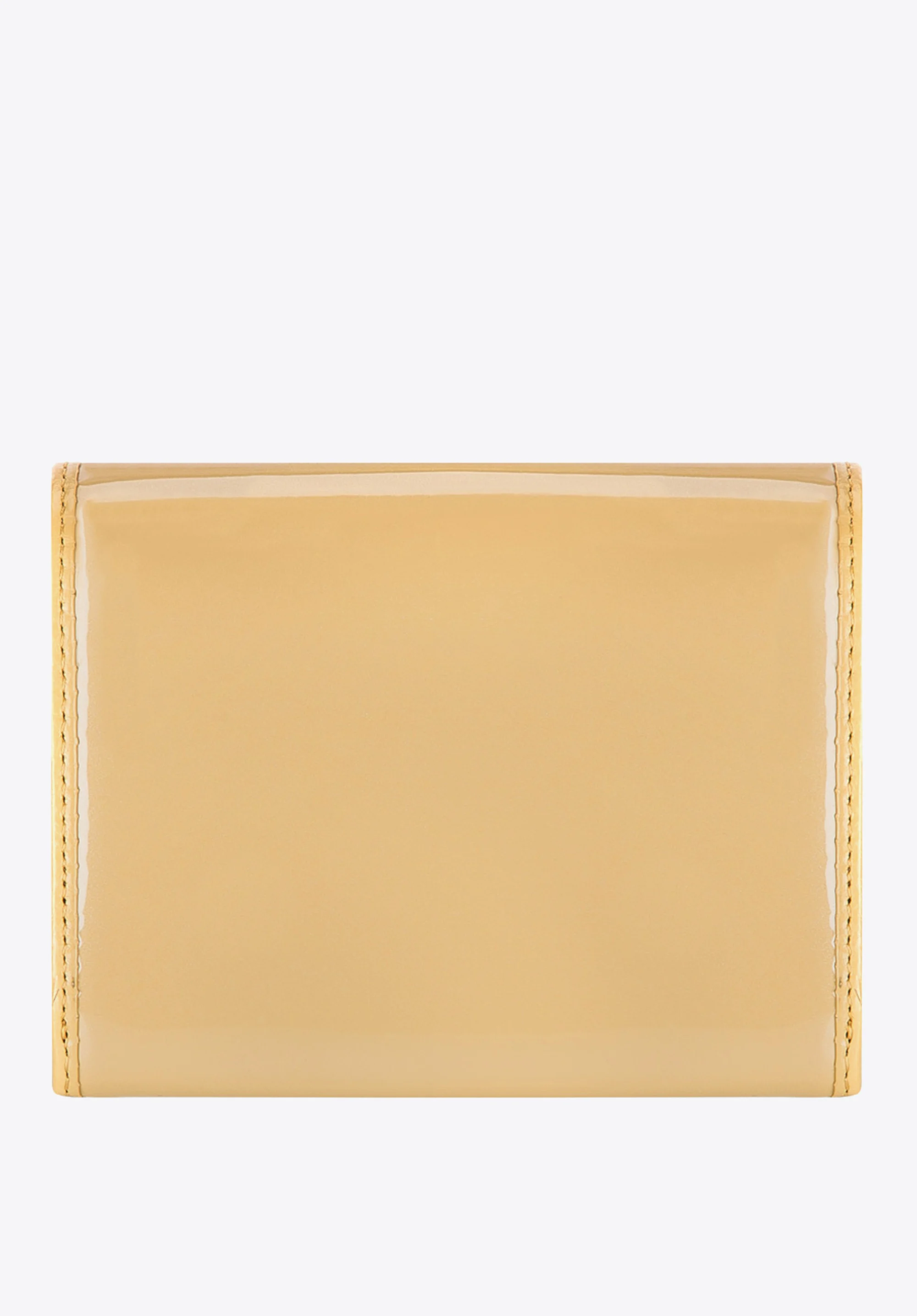 Damski portfel ze skóry lakierowany średni