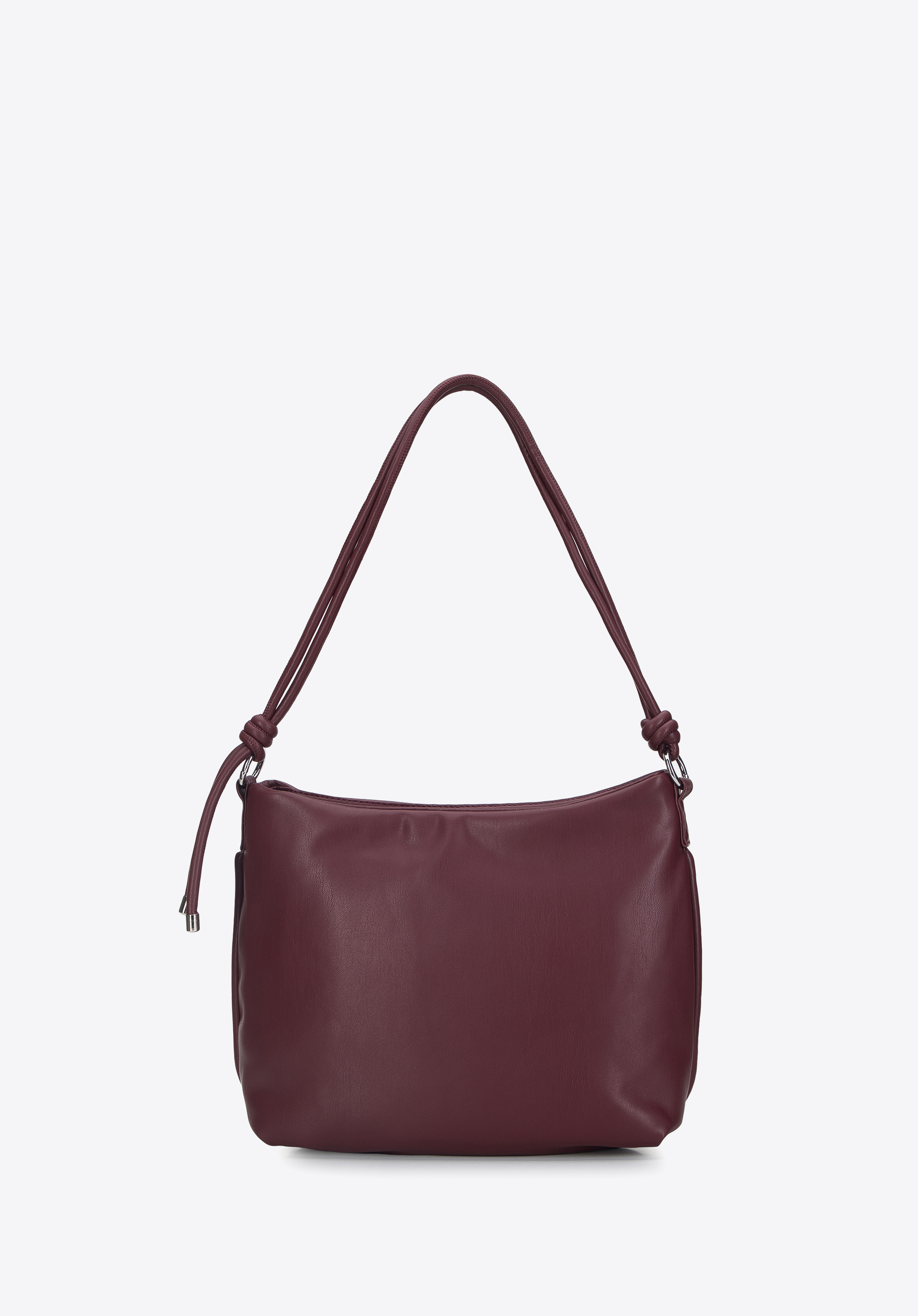 Torebka worek z miękkiej ekoskóry z supełkami