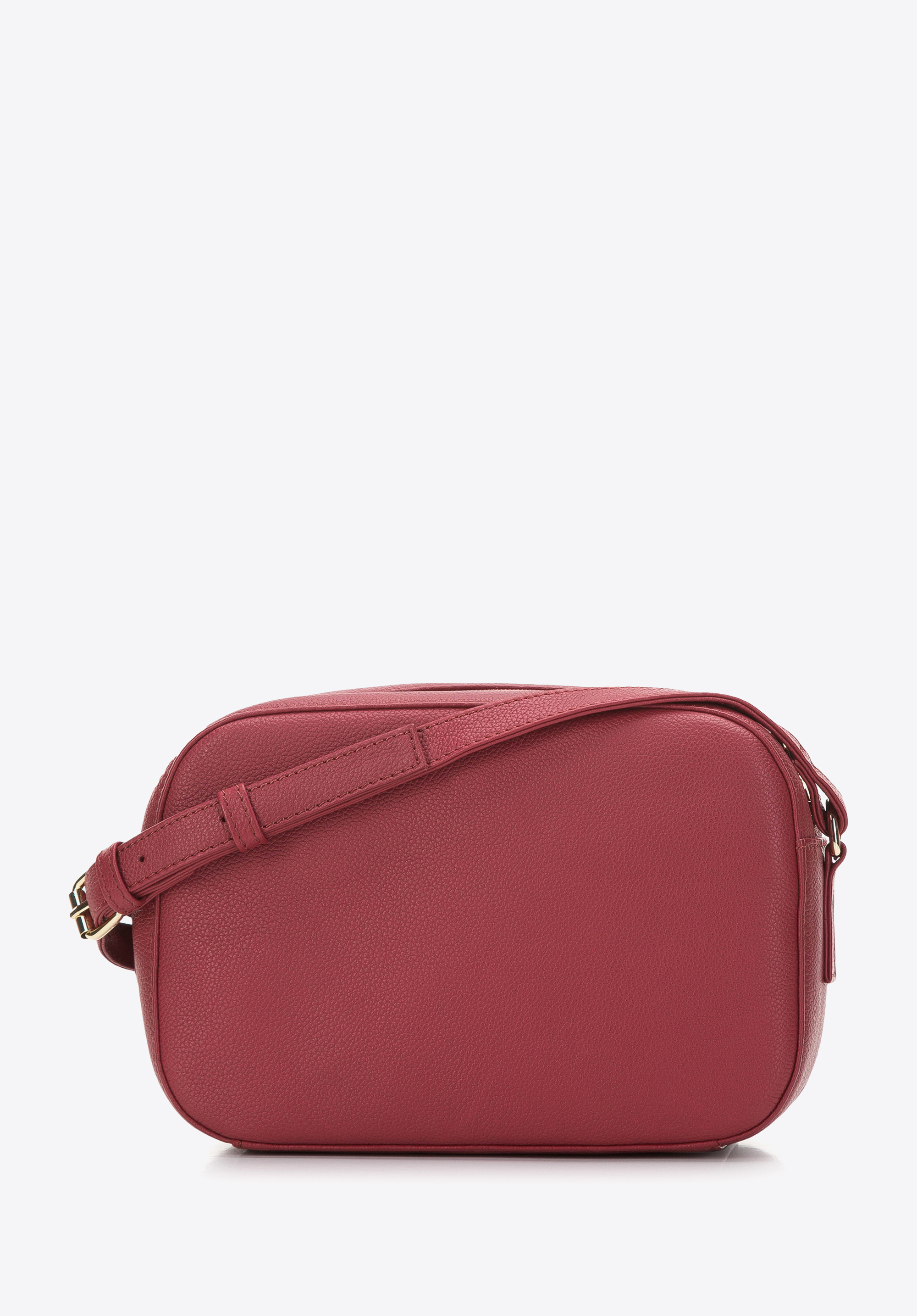 Damska torebka skórzana z plecionką na przodzie