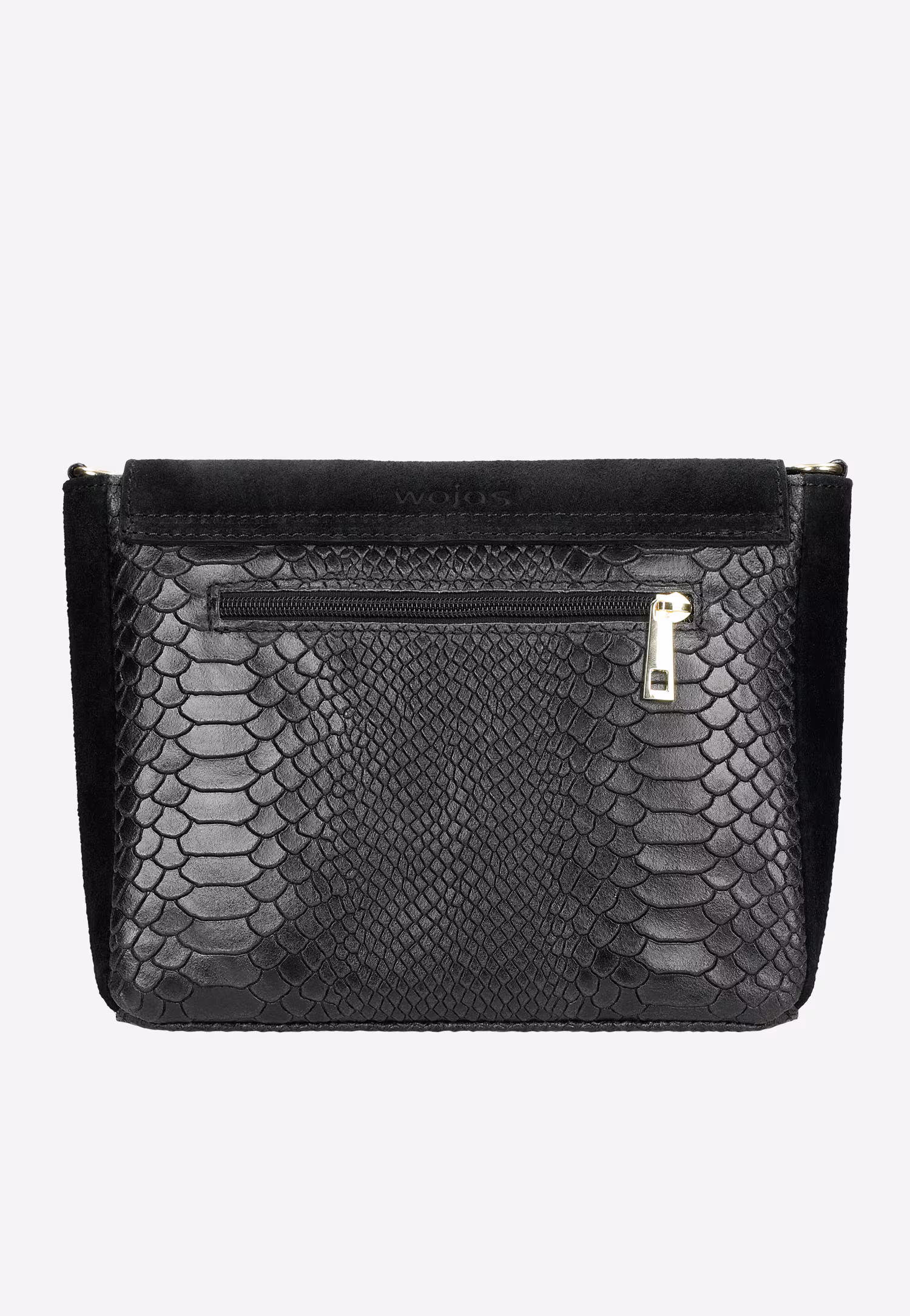 Ciemnobrązowa torebka damska z ciekawą fakturą