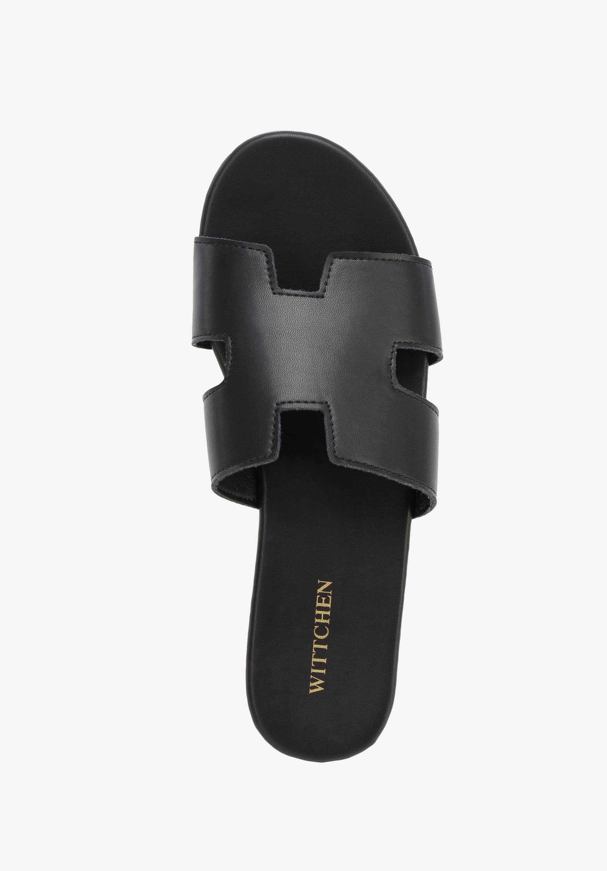 Damskie klapki z przodem w literę H