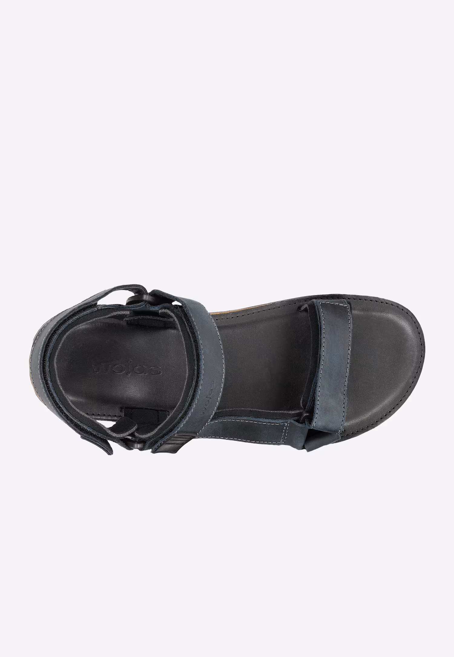 Granatowe sandały męskie z regulowanymi paskami