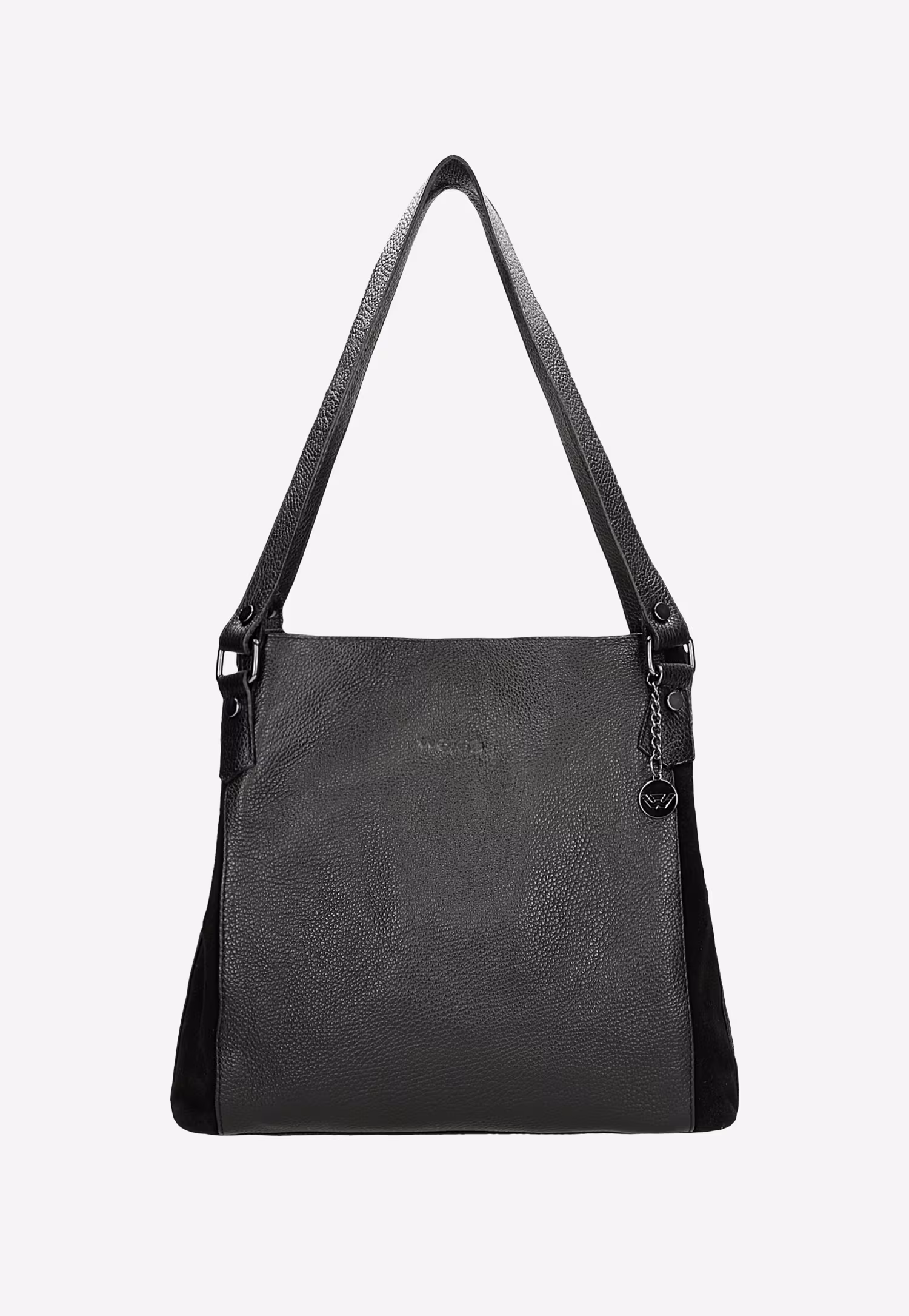 Duża beżowa torebka damska ze skóry naturalnej