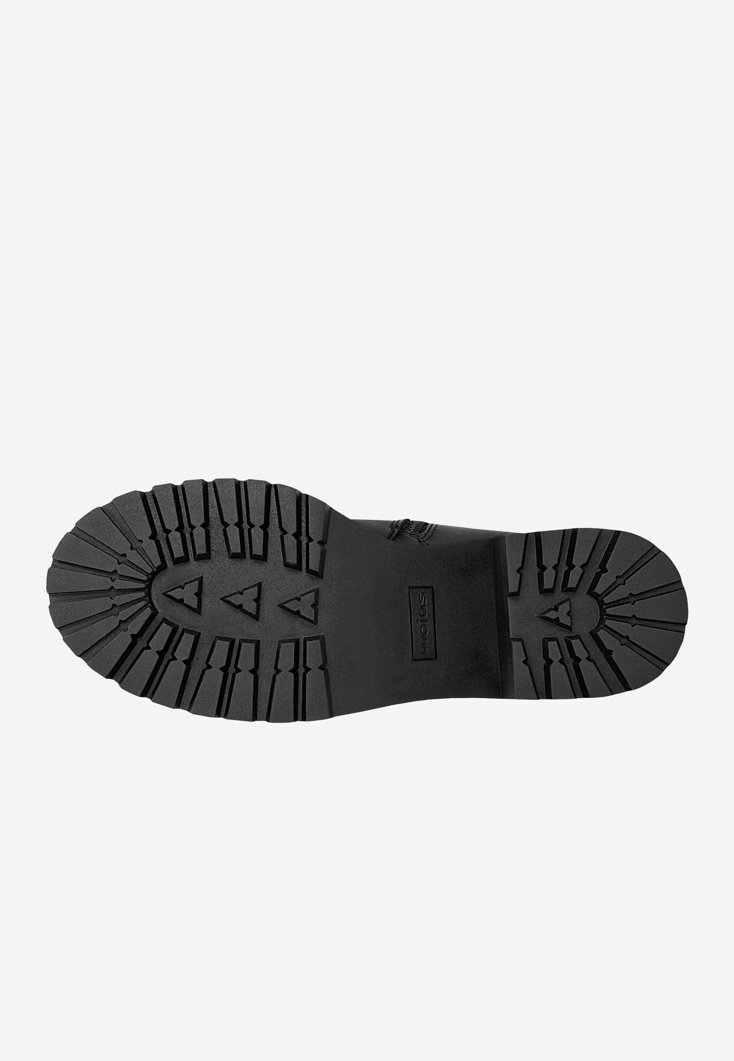 Czarne skórzane botki damskie na grubym obcasie