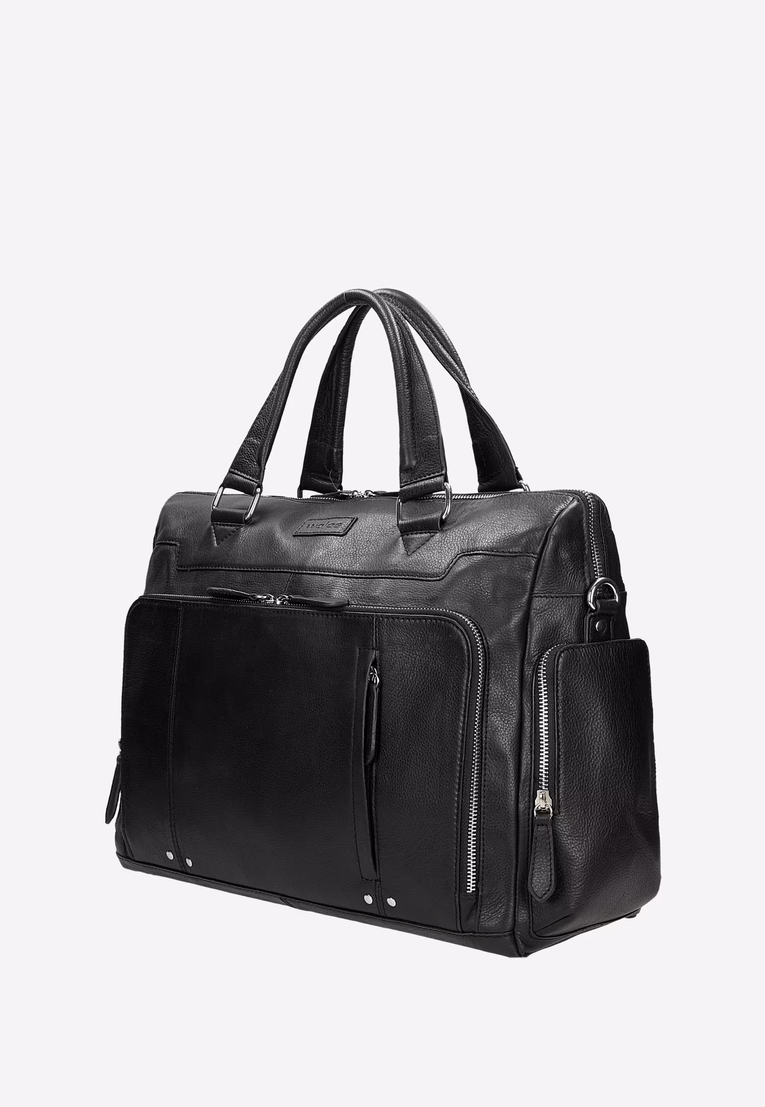 Duża weekendowa torba męska ze skóry licowej