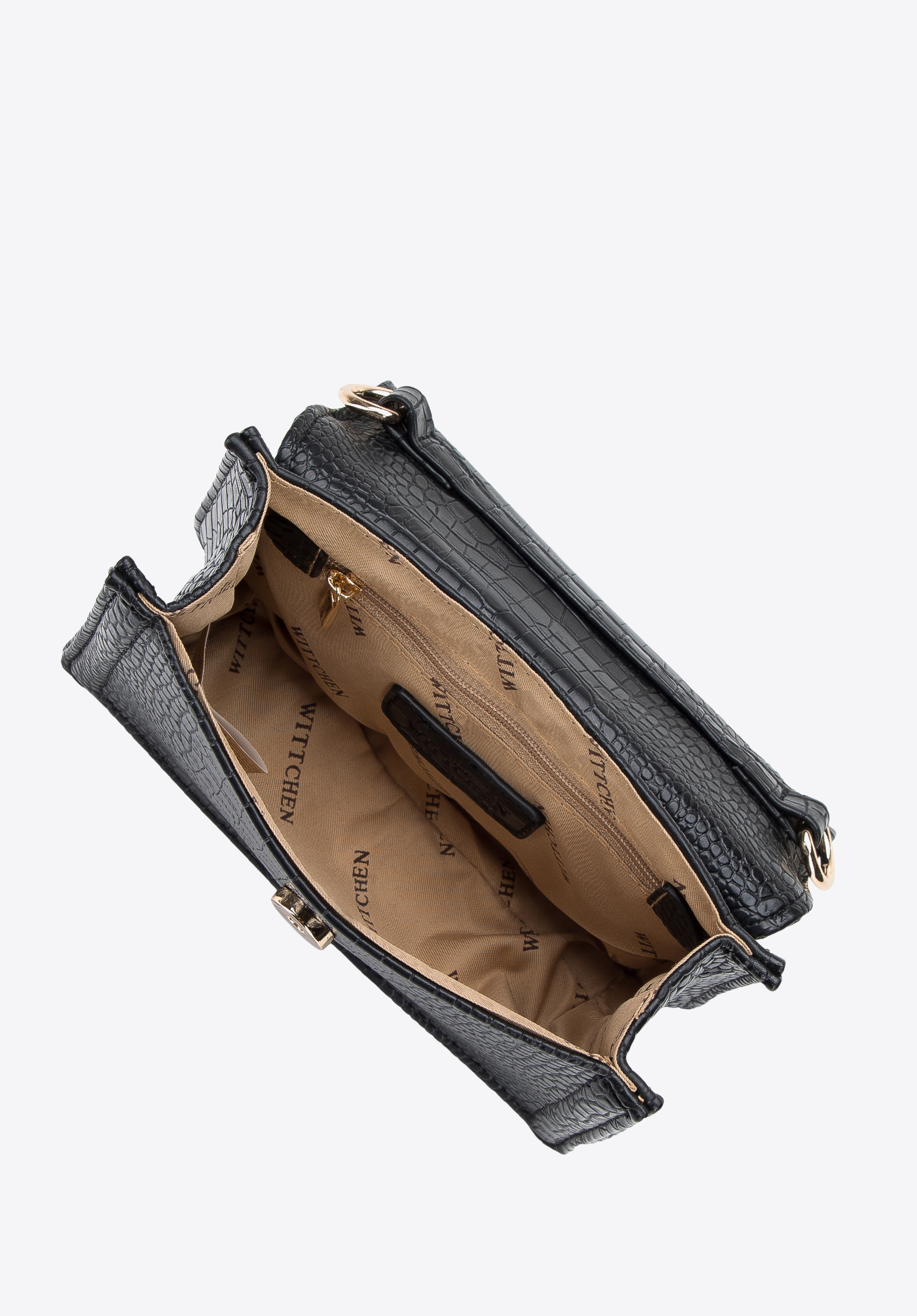 Minikuferek z ekoskóry o fakturze croco