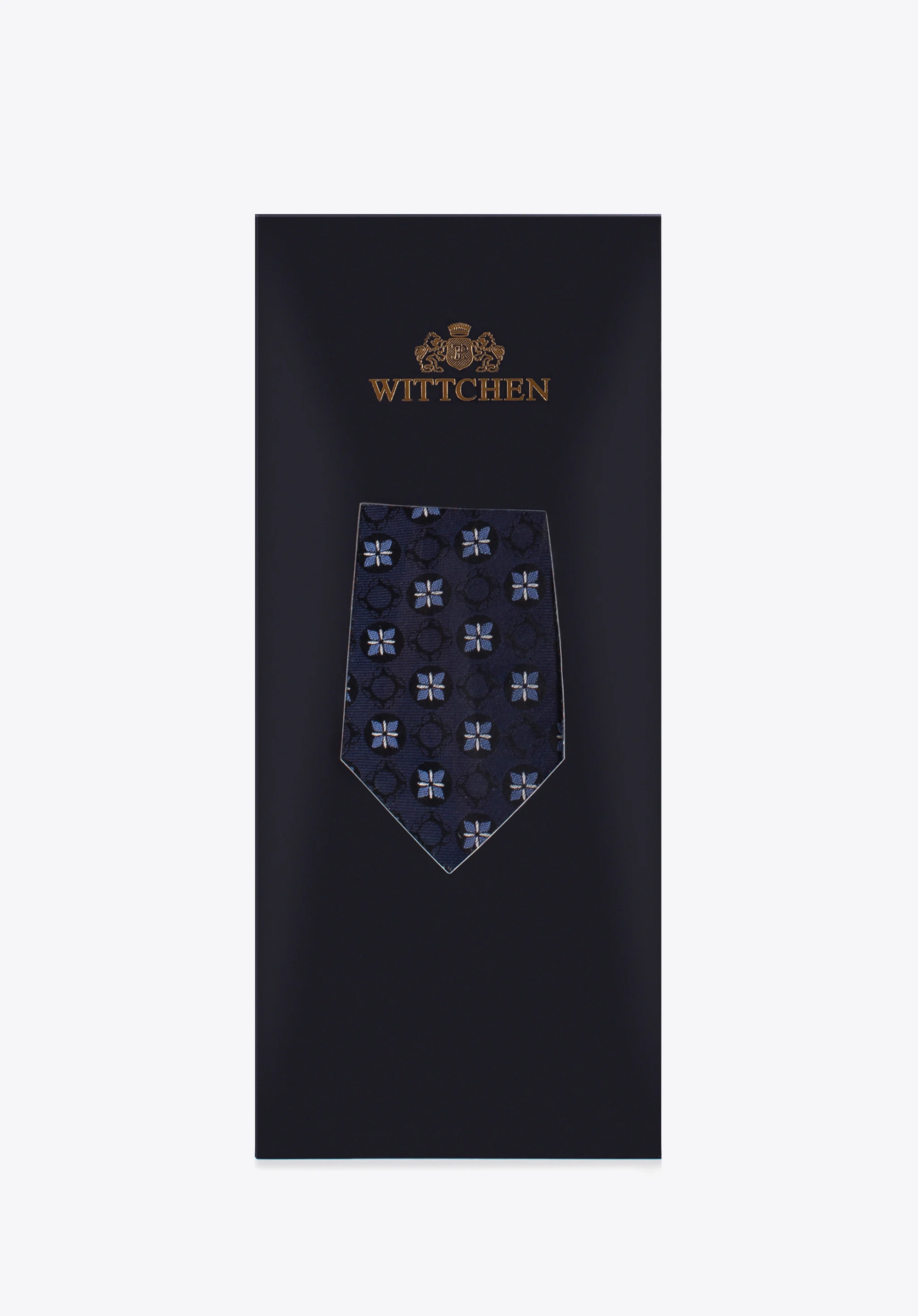 Krawat z jedwabiu we wzory