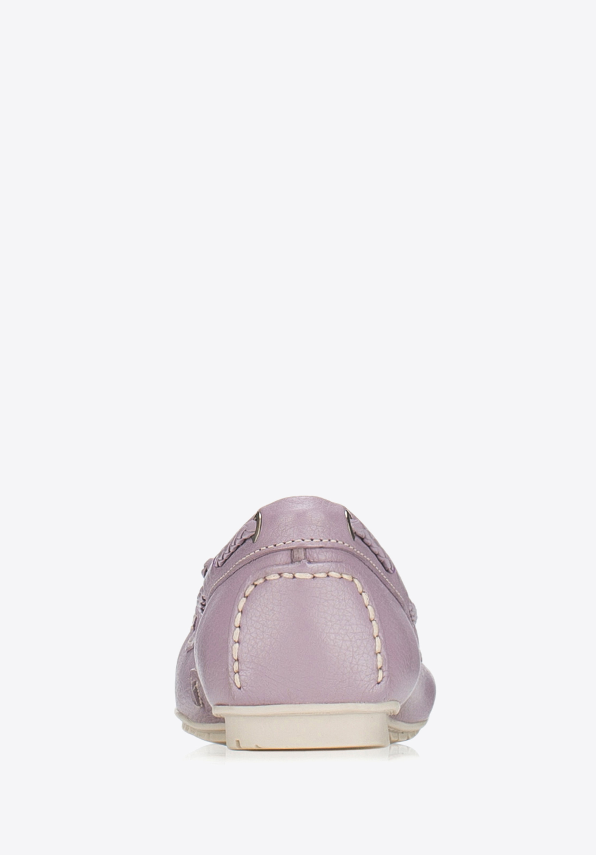 Damskie mokasyny skórzane pastelowe