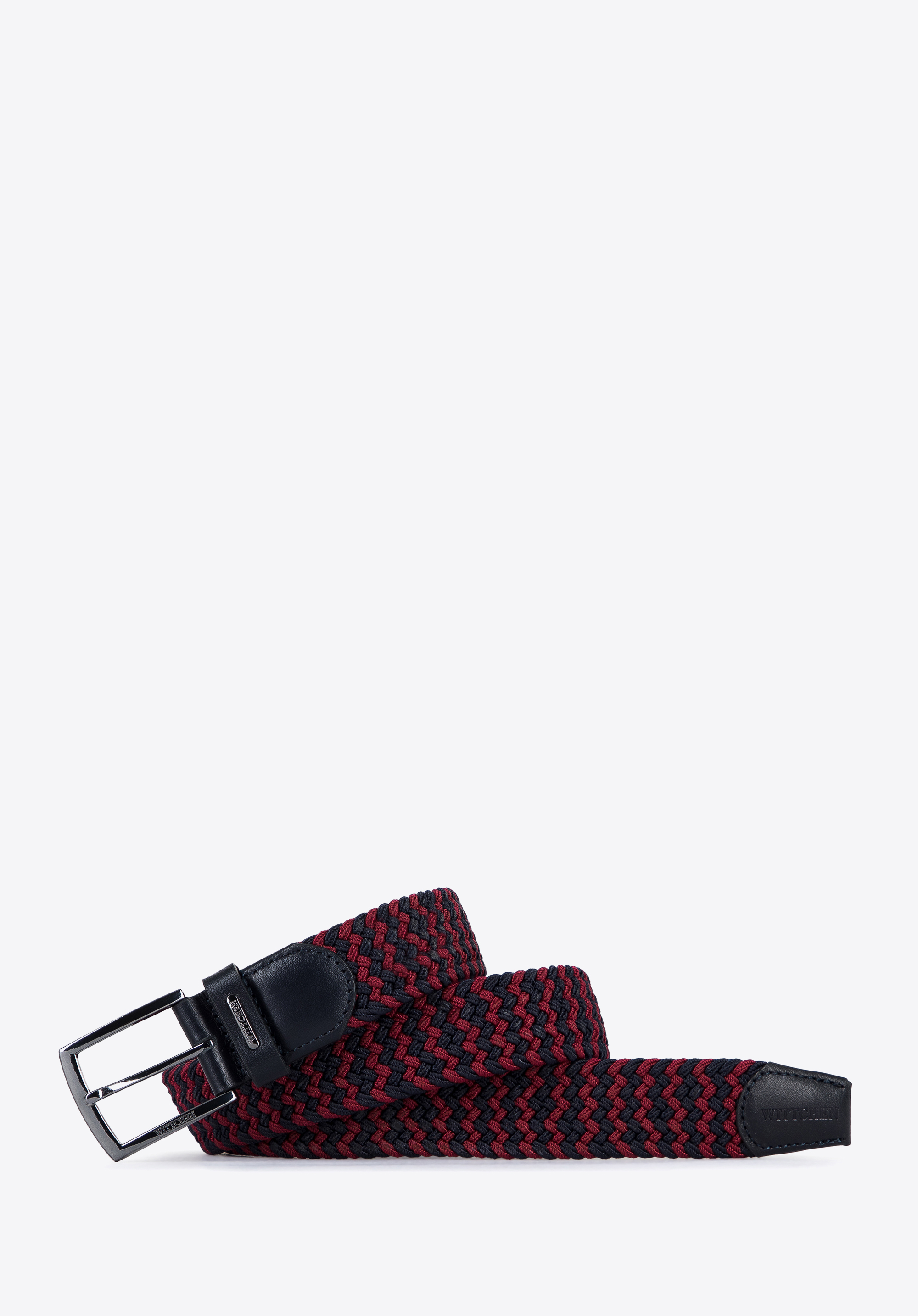 Męski pasek z plecionki
