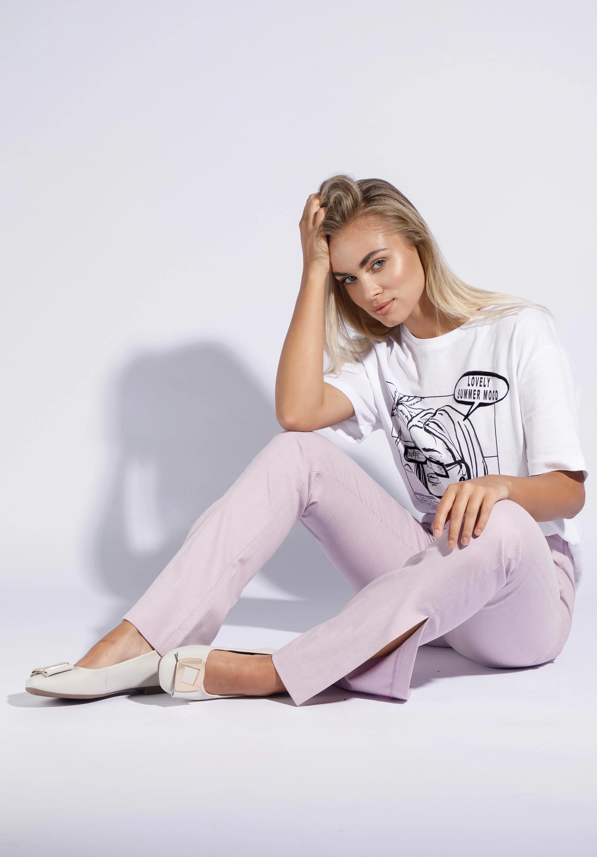 Baleriny z miękkiej skóry z klamrą