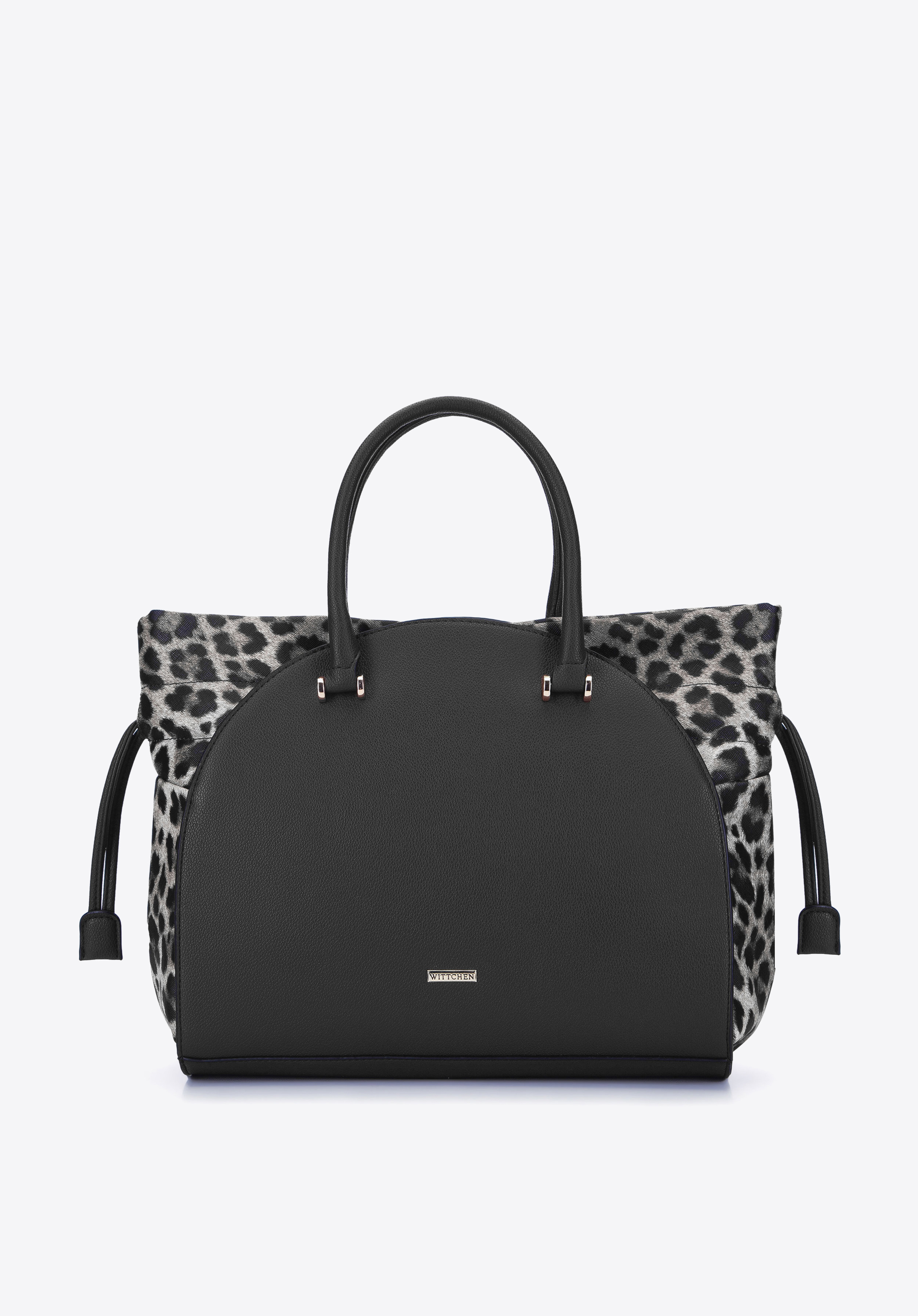 Kuferek ze skóry ekologicznej w cętki