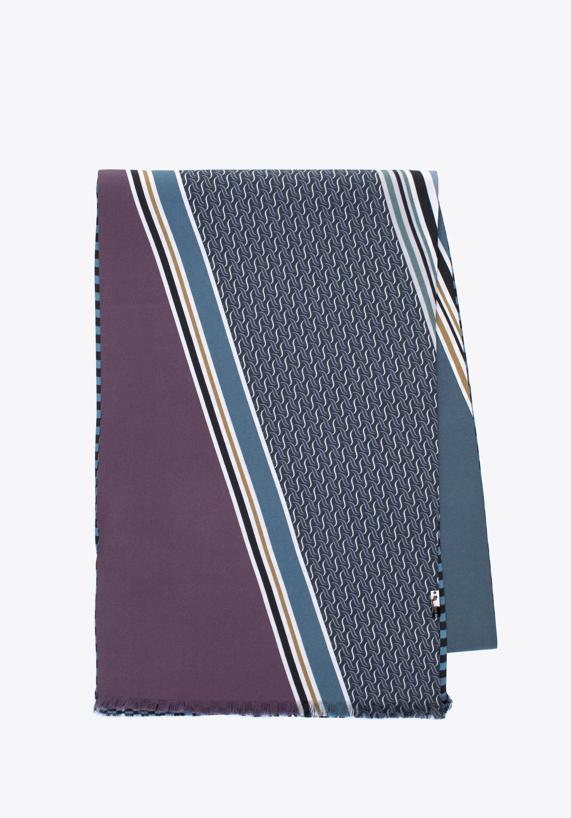 Męski szal z jedwabiu