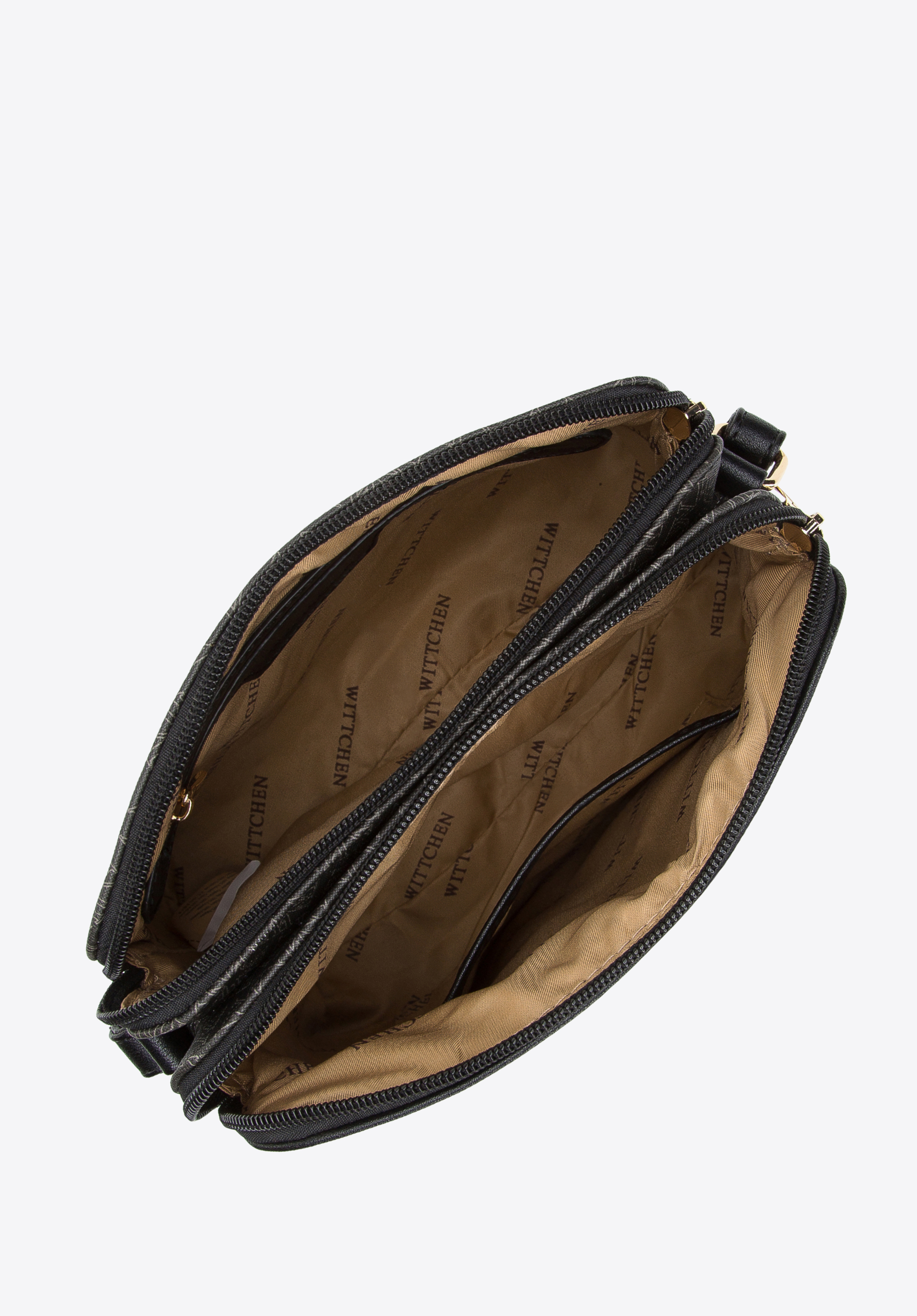 Damska listonoszka dwukomorowa w monogram