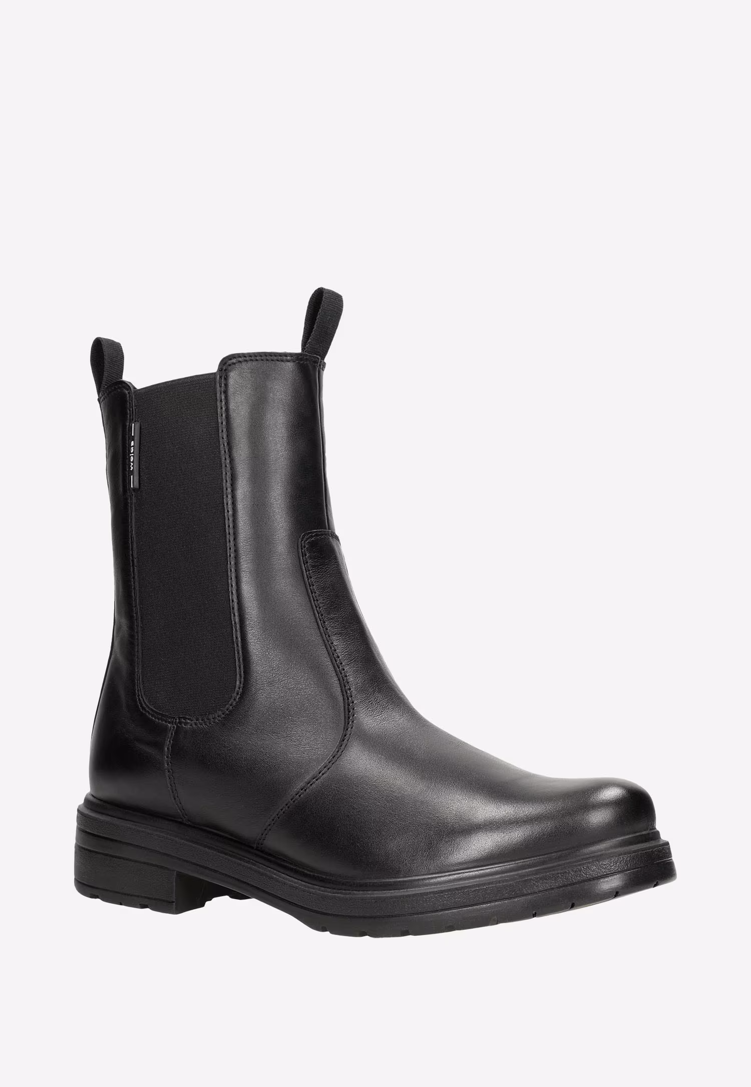 Czarne wysokie botki damskie typu sztyblety