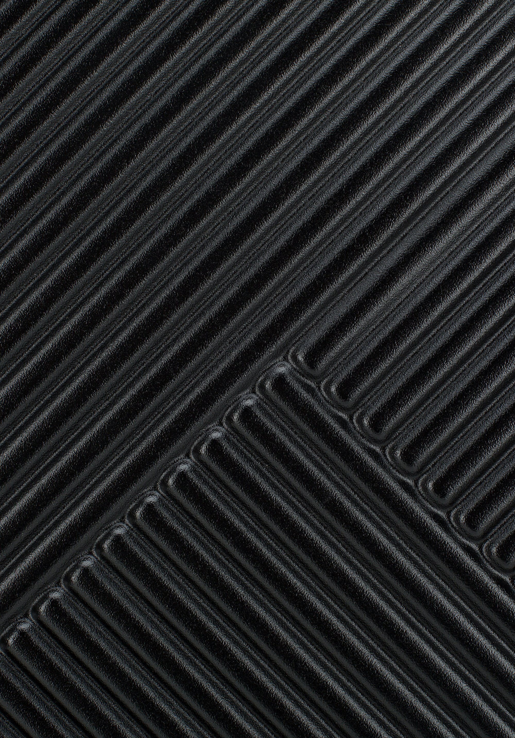 Walizka kabinowa z polikarbonu w paseczki