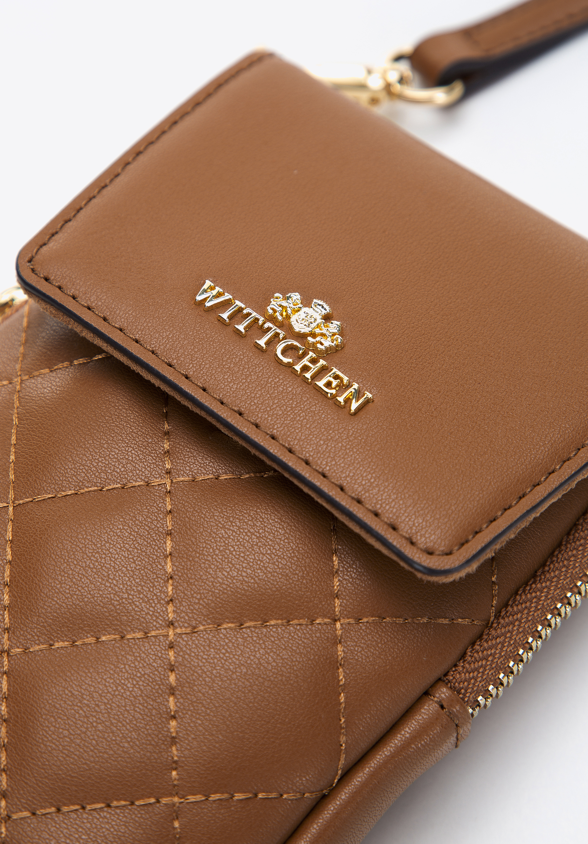 Damska minitorebka z pikowanej skóry