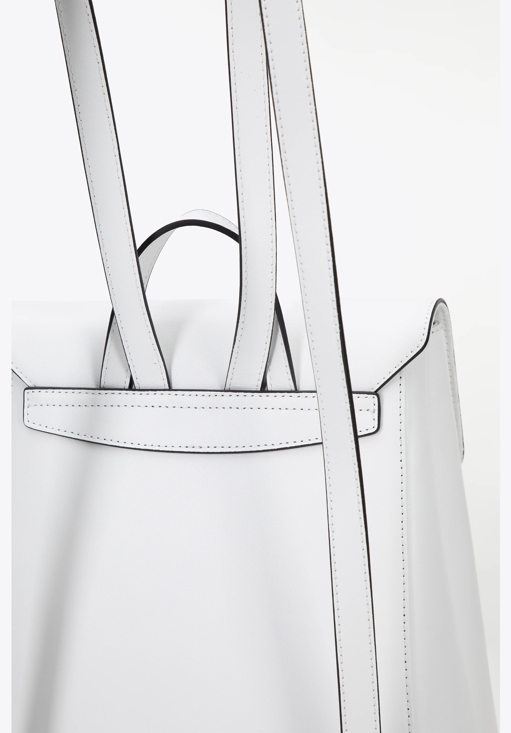 Damski plecak skórzany dwukomorowy prosty