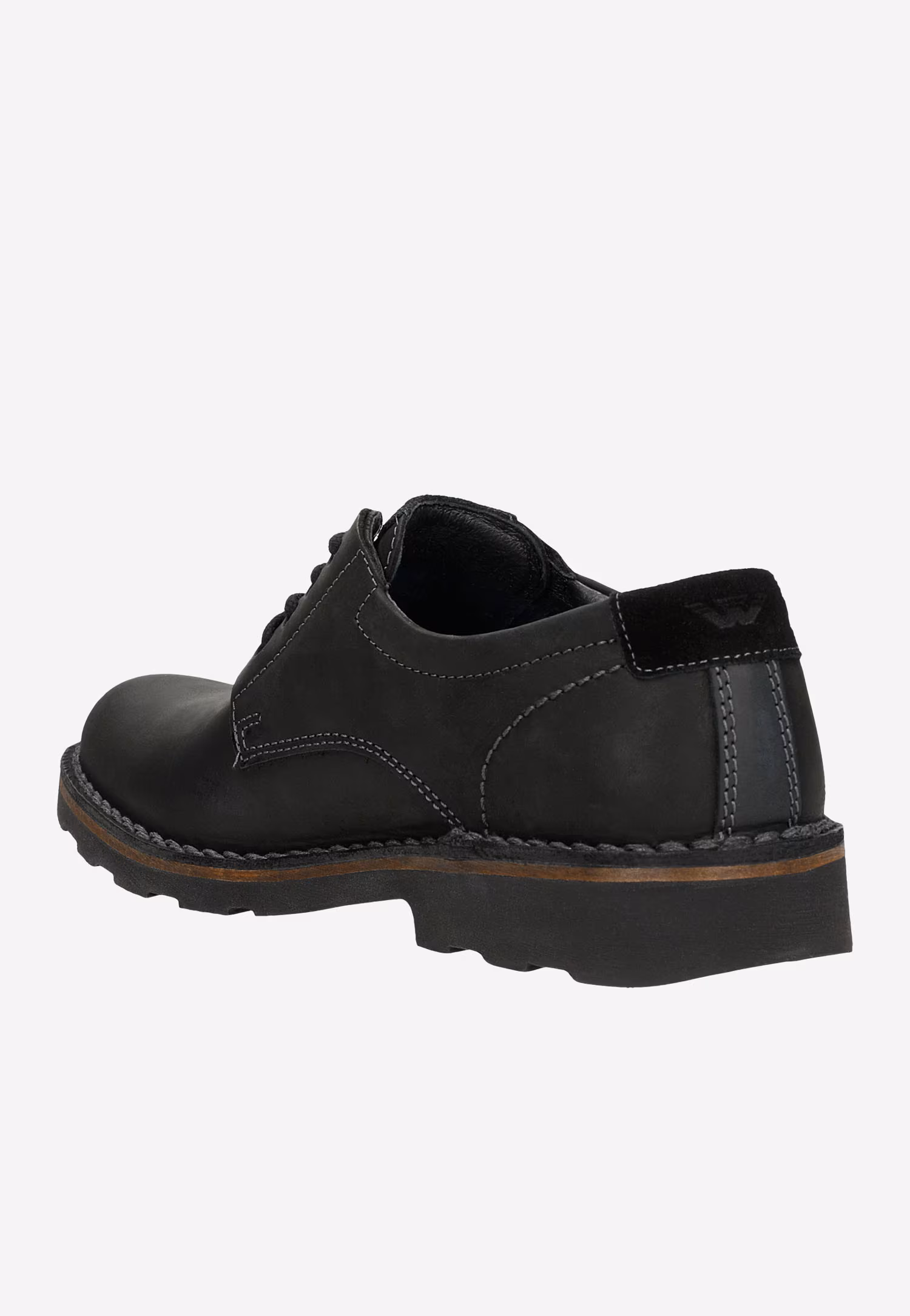 Czarne męskie półbuty