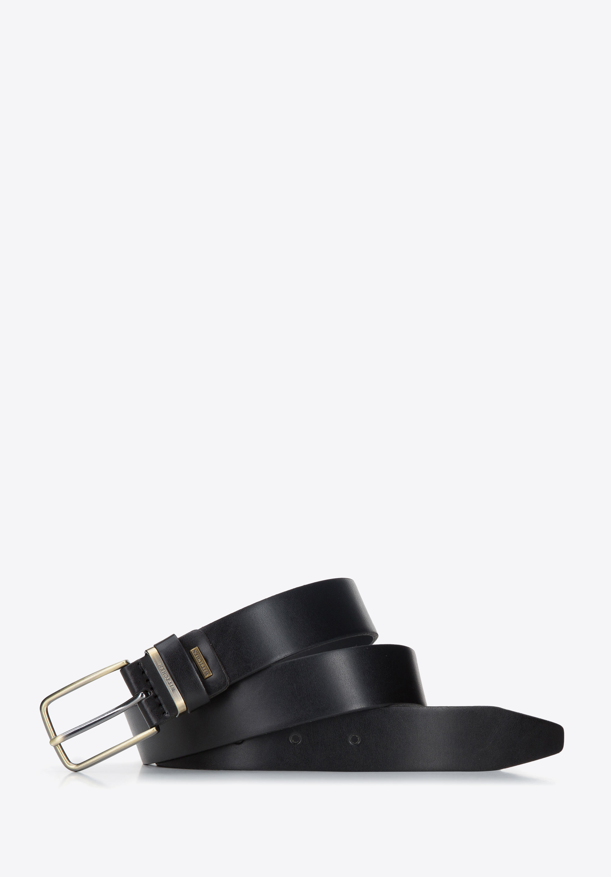 Męski pasek skórzany z podwójną szlufką