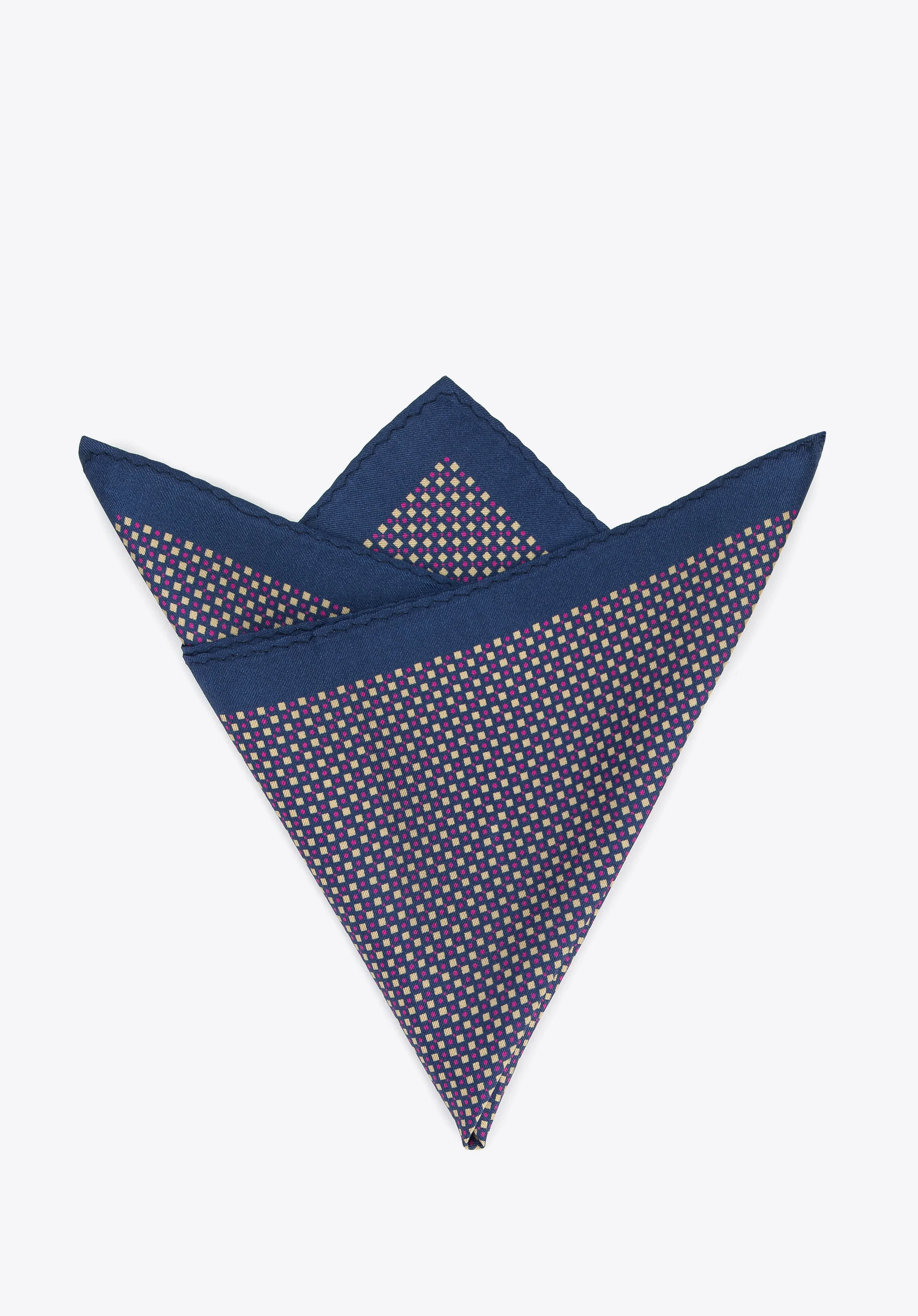 Poszetka jedwabna we wzory