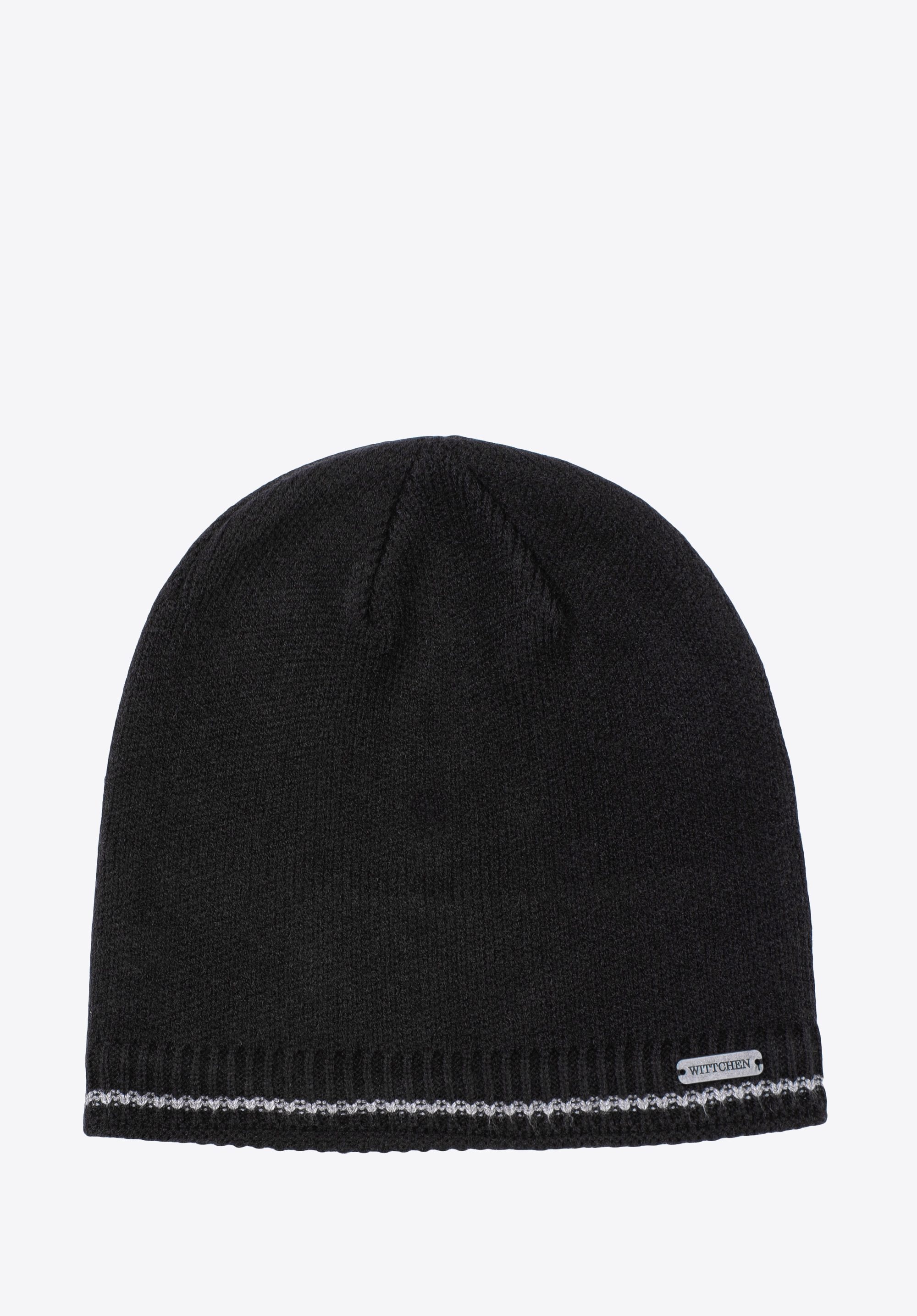 Męska czapka z kolorowym paskiem