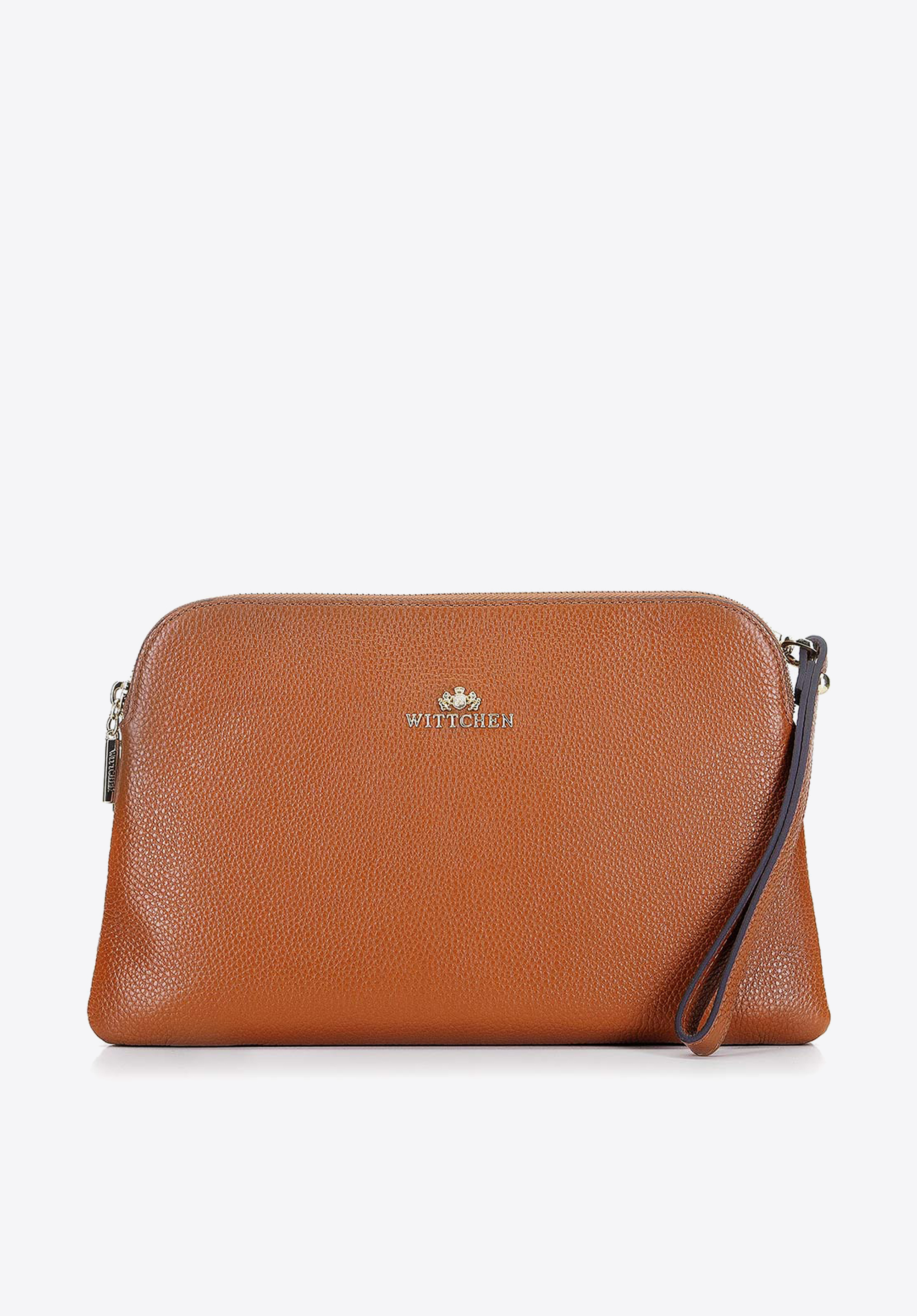 Damska listonoszka ze skóry trapezowa mała