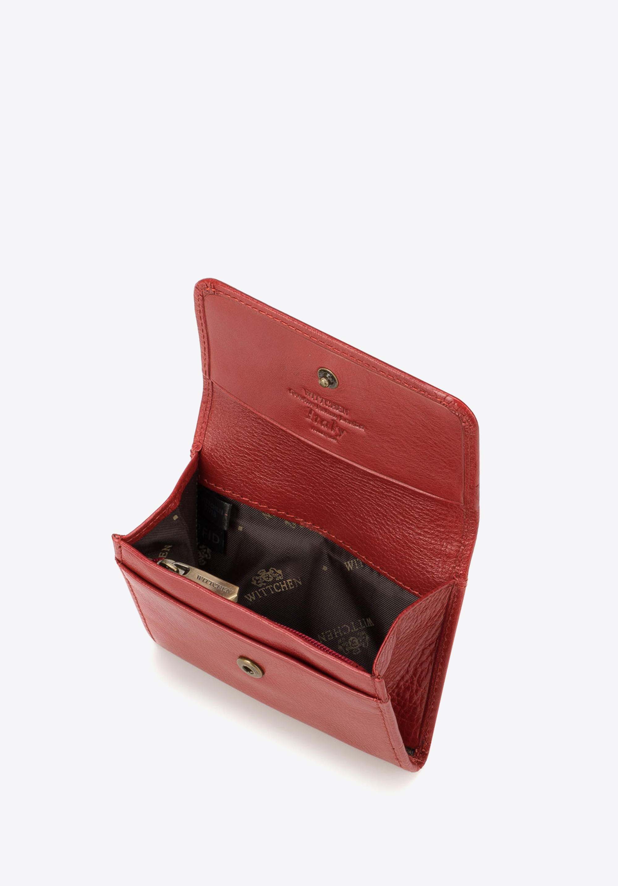 Portfel skórzany mały na zatrzask