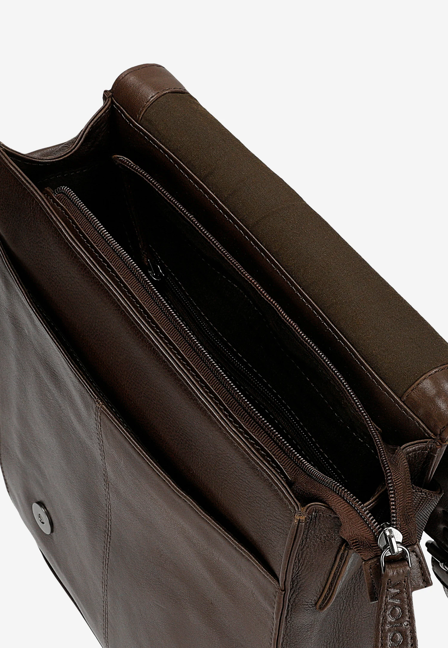 Brązowa skórzana torba na ramię