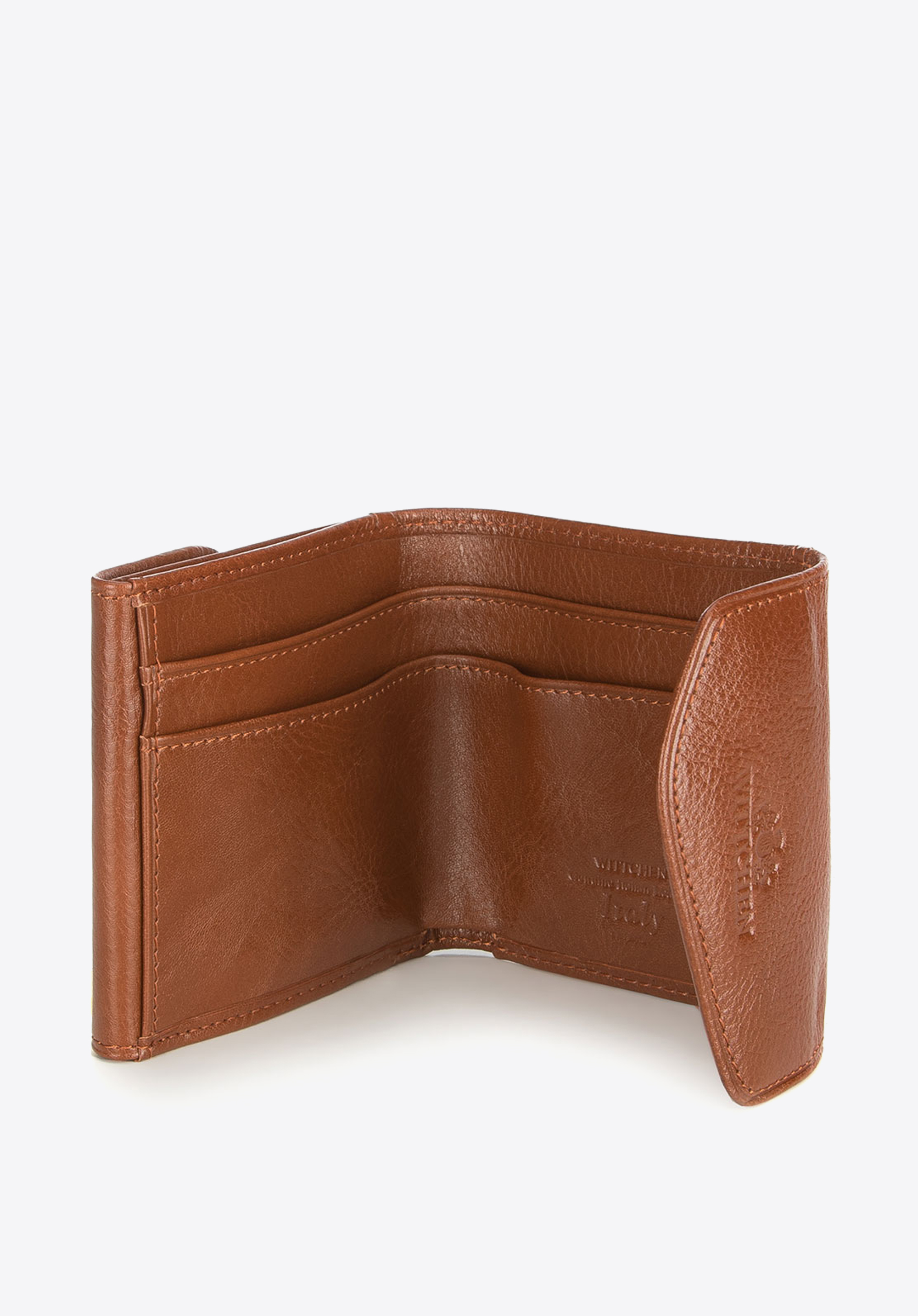 Męski portfel skórzany kwadratowy