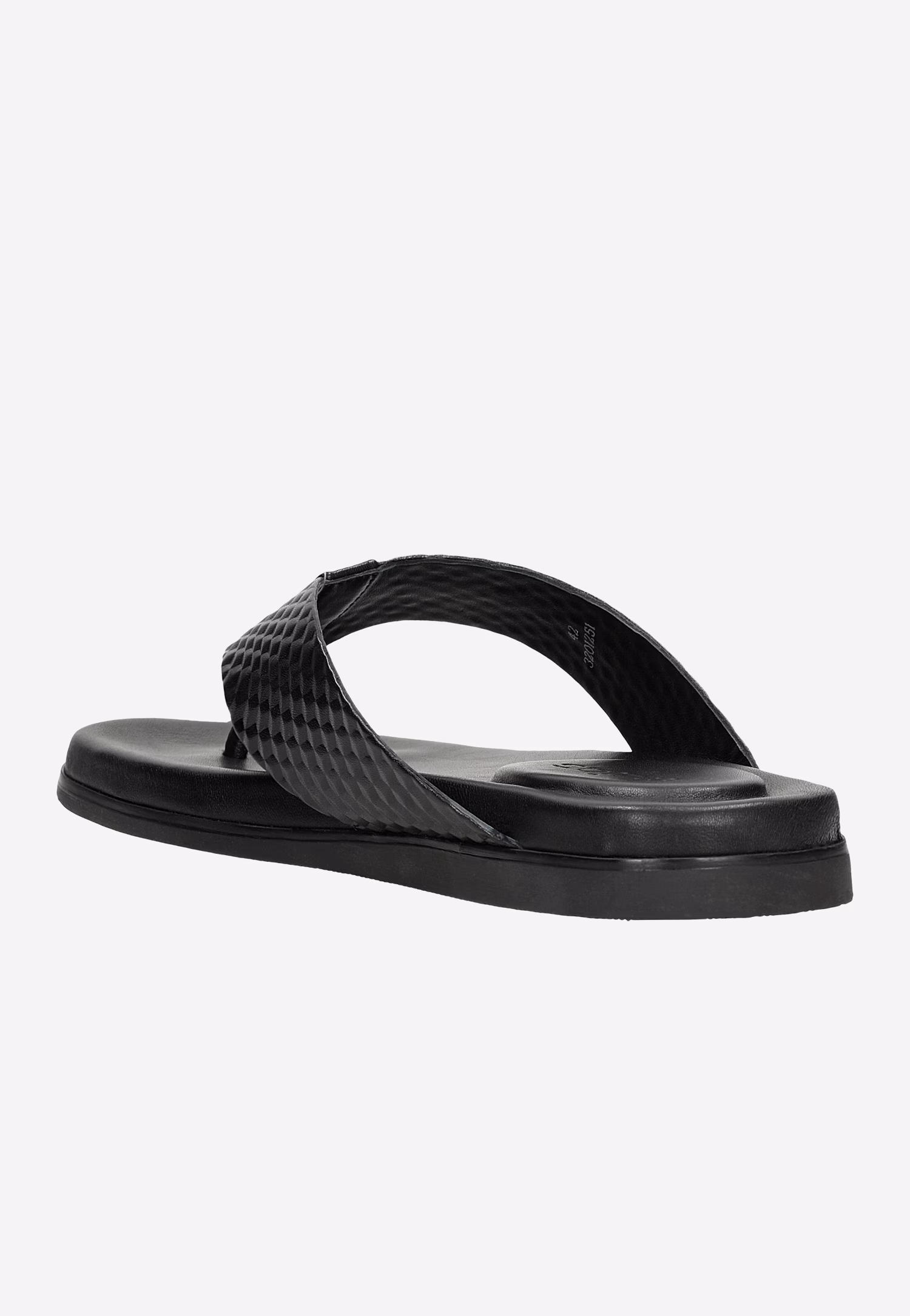 Czarne skórzane japonki męskie