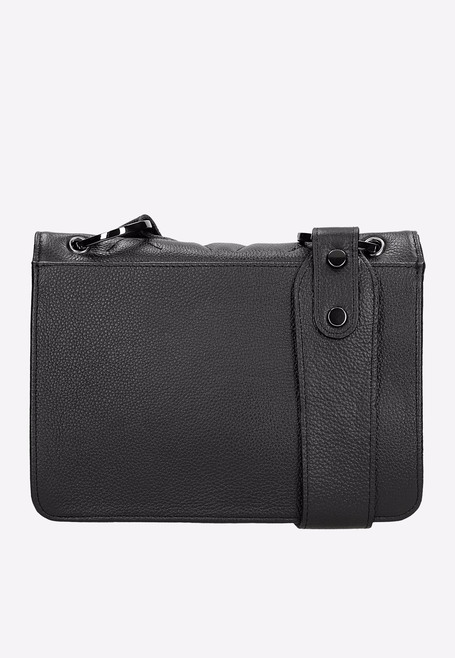 Czarna pikowana torebka damska