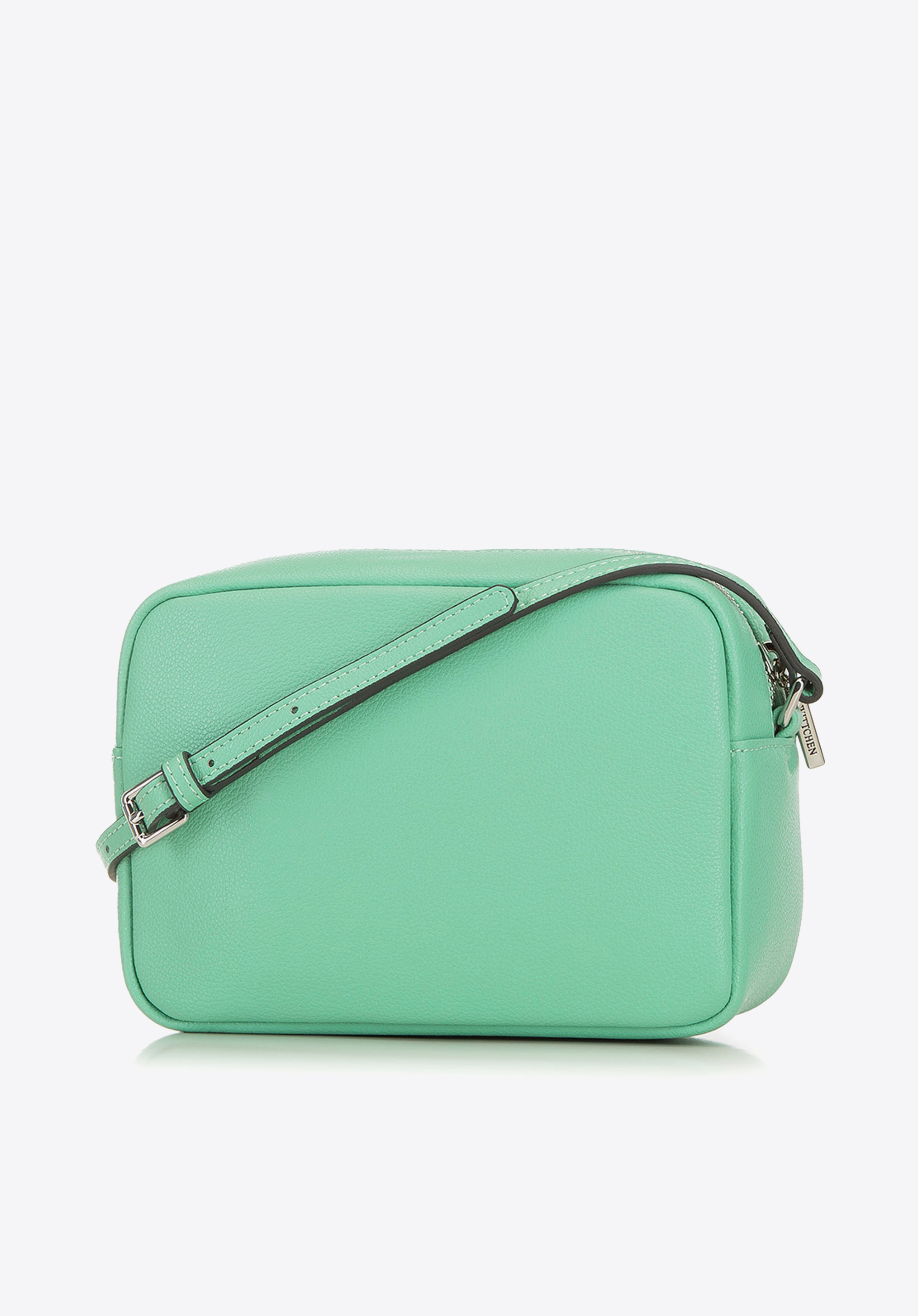 Damska listonoszka skórzana w zygzaki