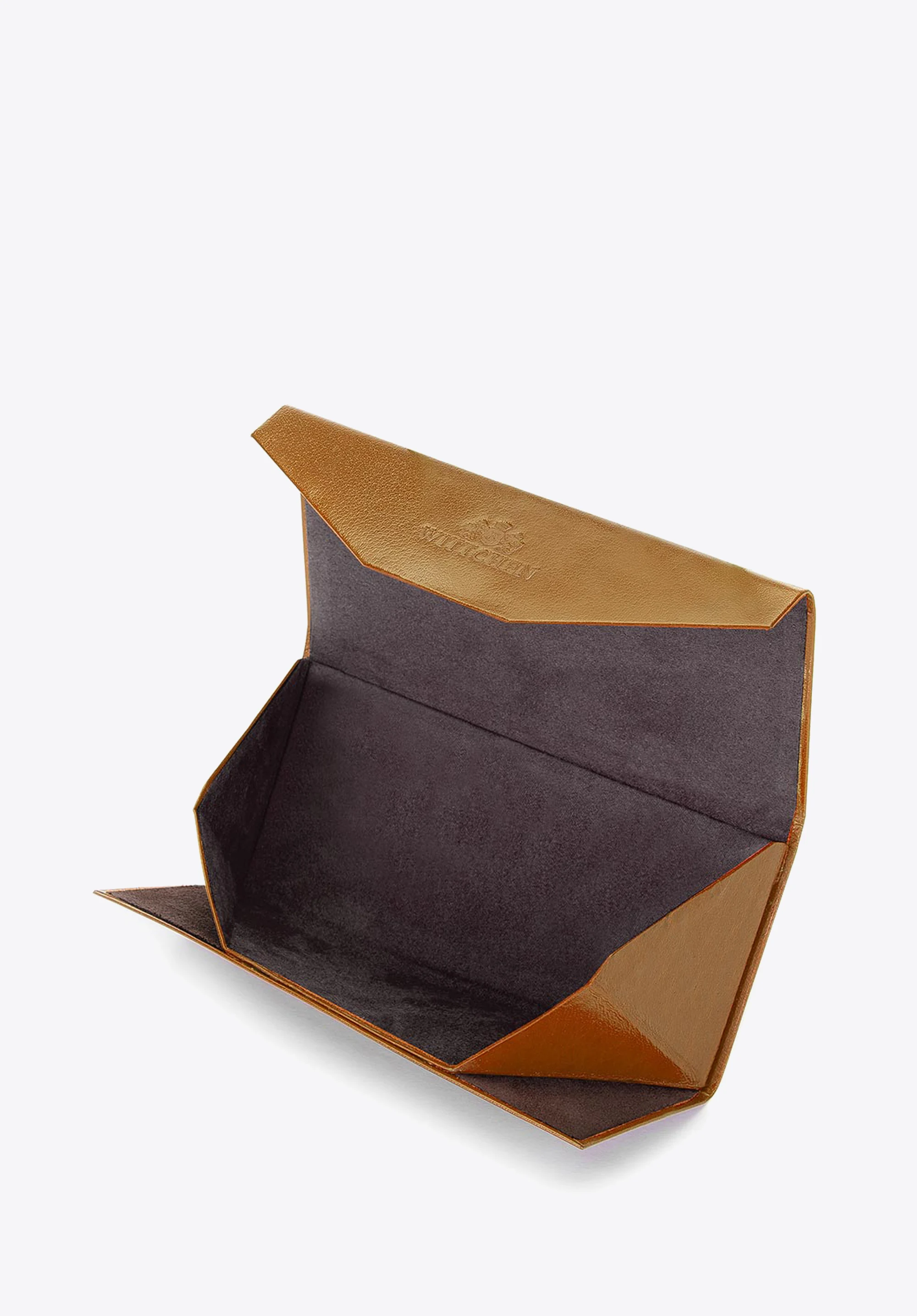 Etui na okulary skórzane składane