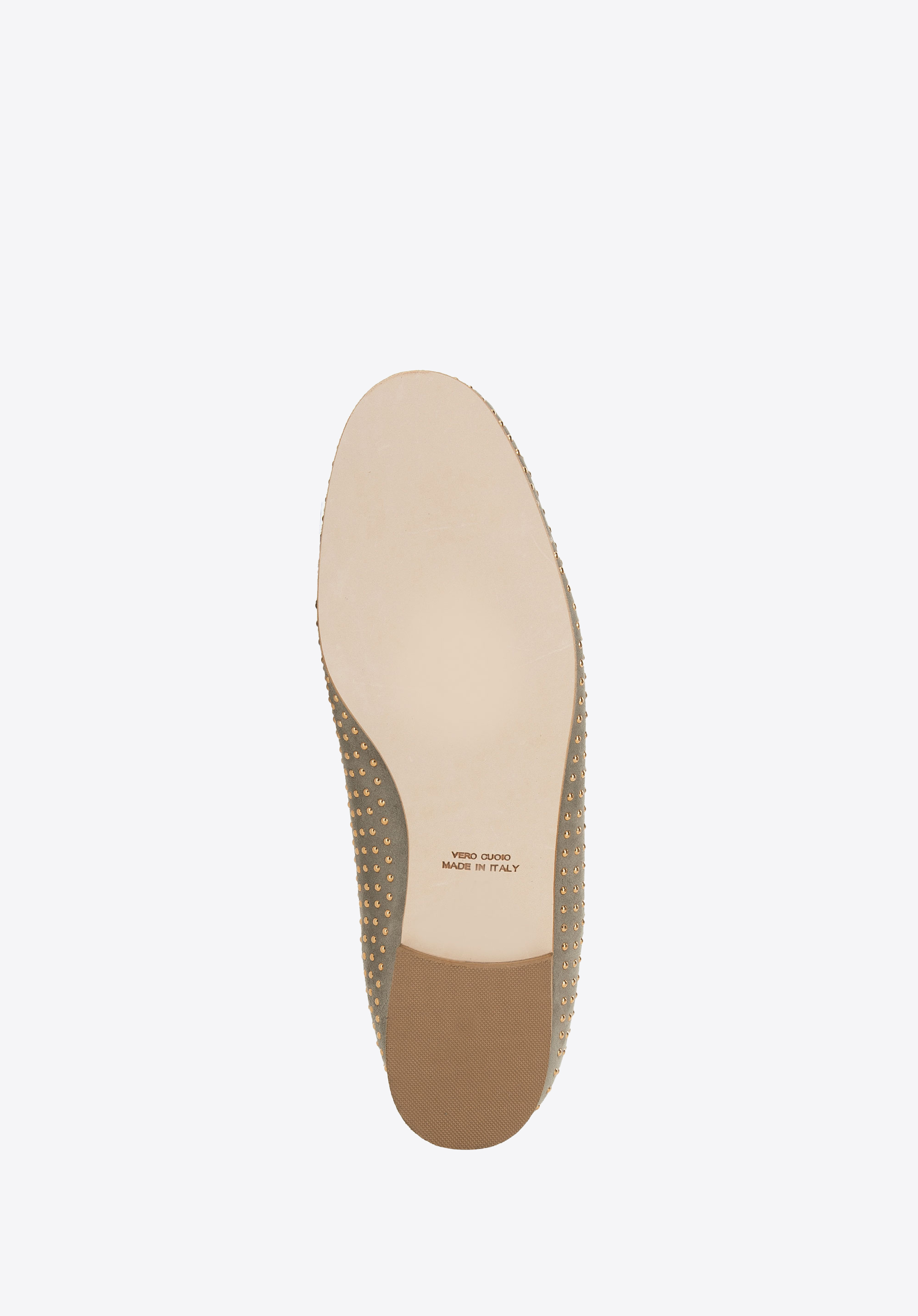 Damskie mokasyny zamszowe z nitami